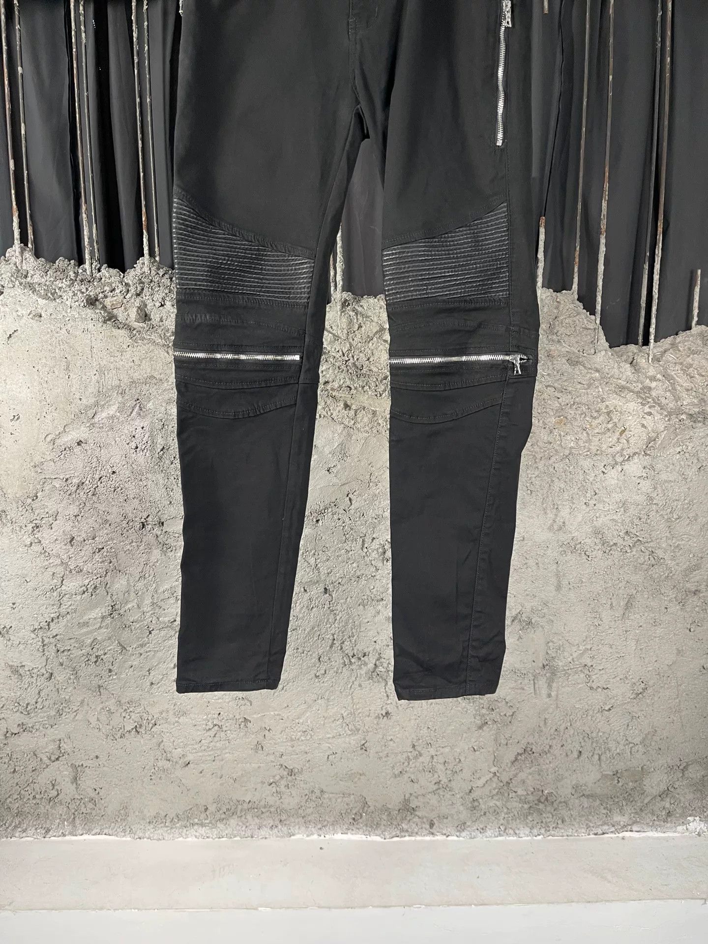 Amiri Amiri Leather Patch Zip Jeans Size 34 Size US 34 / EU 50 - 5 Thumbnail