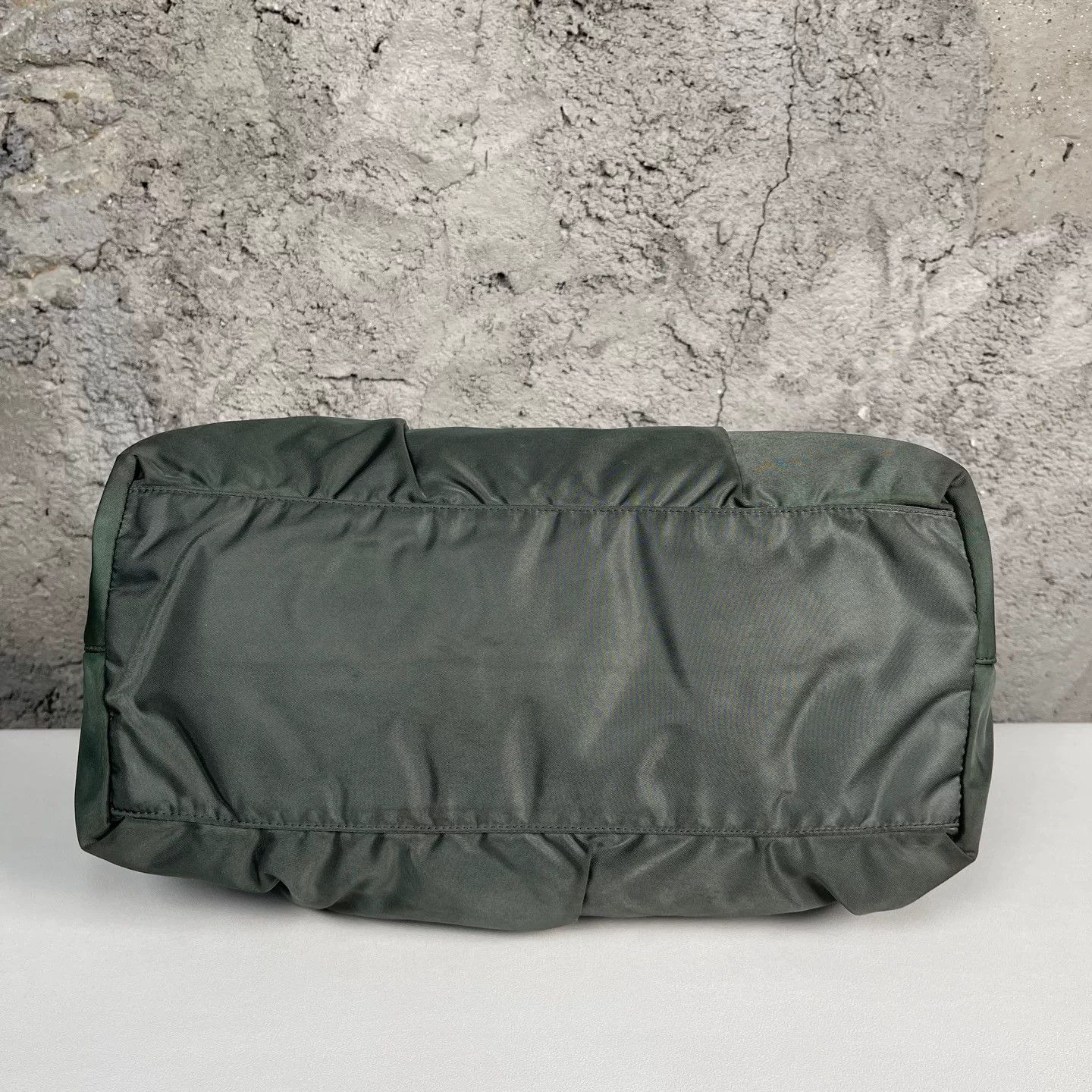 Prada Prada Green Nylon Braided Handle Handbag Size ONE SIZE - 7 Thumbnail