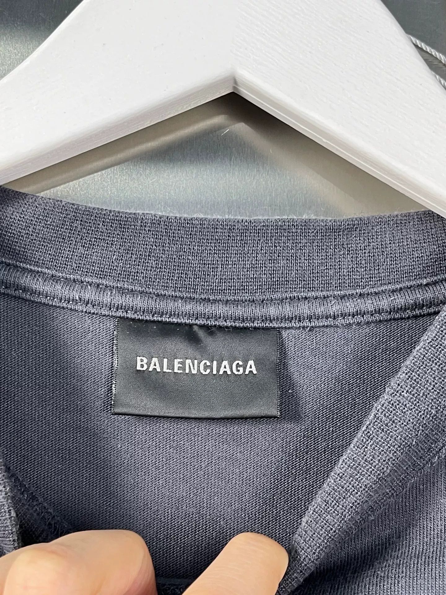 Balenciaga Balenciaga Logo Embroidered T-Shirt Size XS Size US XS / EU 42 / 0 - 8 Thumbnail