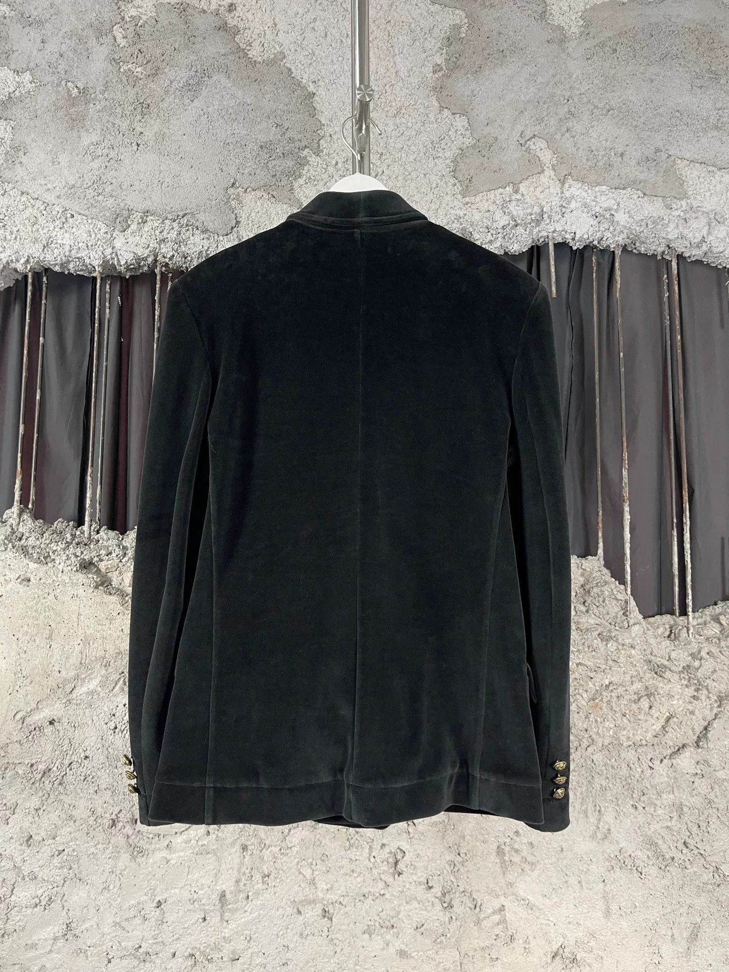 Balmain Balmain Velvet Gold Button Blazer Size 38R Size 38R - 3 Thumbnail
