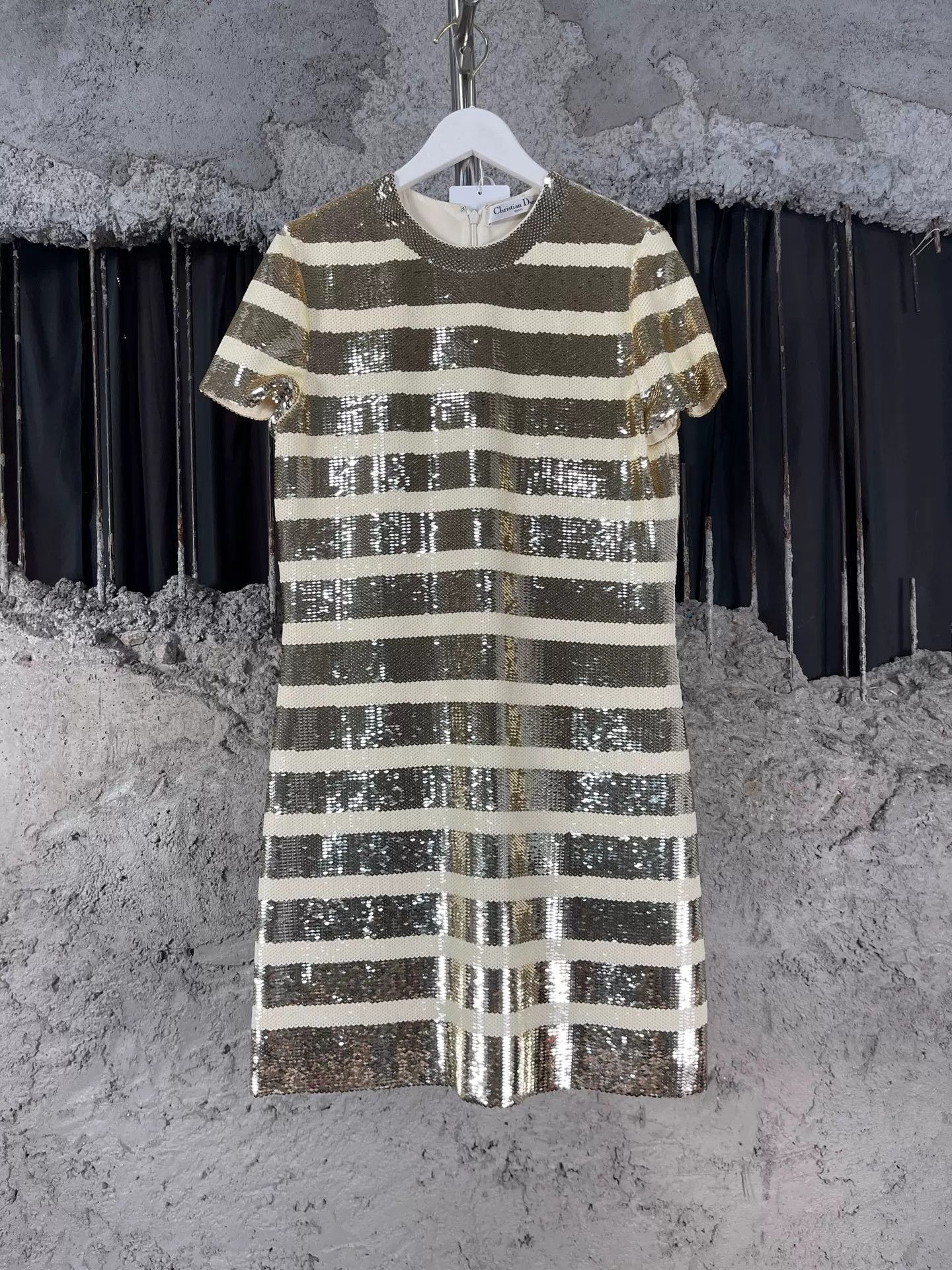 Dior Dior Sequin Striped Mini Dress Size 36 Size XS / US 0-2 / IT 36-38 - 2 Thumbnail
