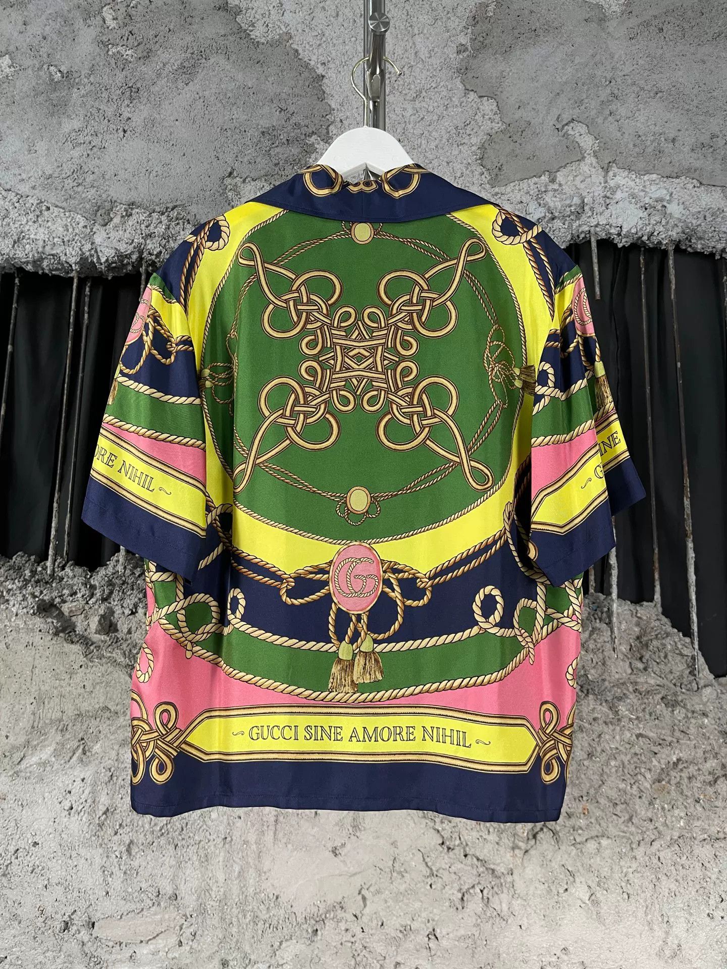 Gucci Gucci Rope Print Silk Button Up Size 36 Size XS / US 0-2 / IT 36-38 - 3 Thumbnail