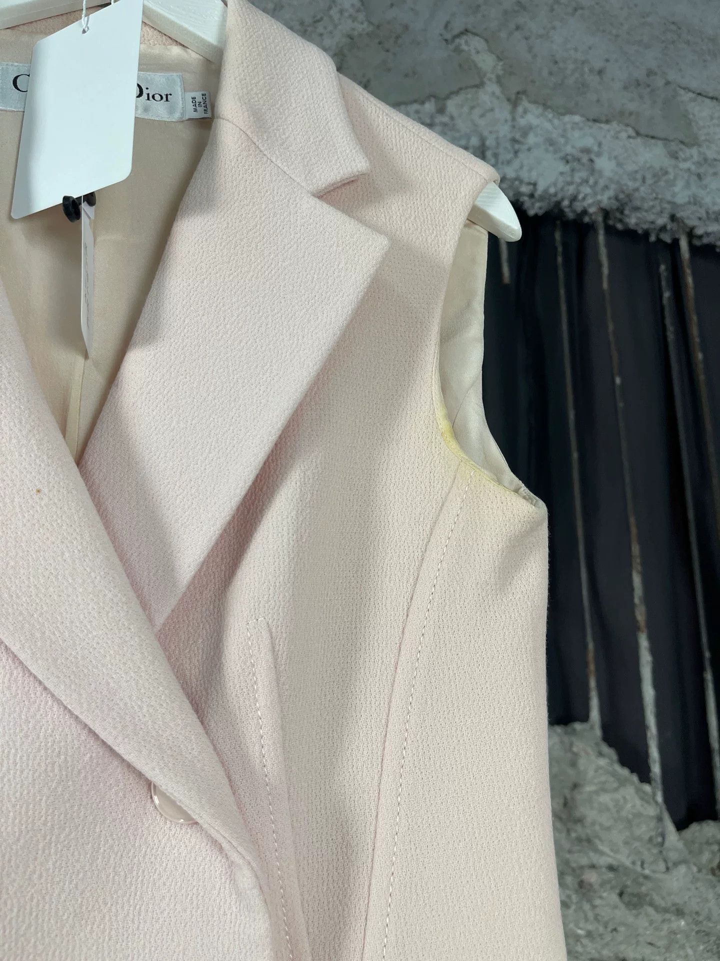 Dior Christian Dior Wool Silk Sleeveless Coat Size 36 Size XS / US 0-2 / IT 36-38 - 6 Thumbnail