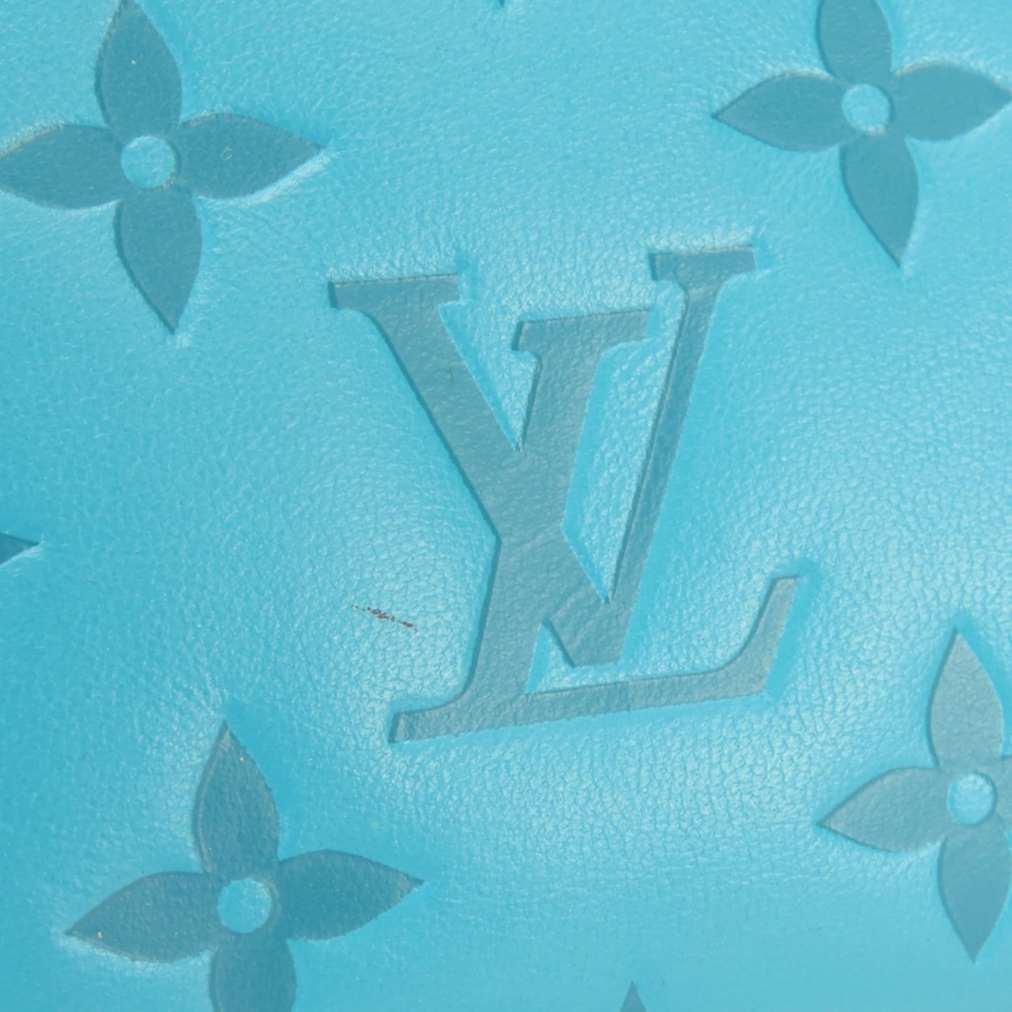 Louis Vuitton Louis Vuitton Zippy Wallet Coussin M81512 Monogram Turquoise Blue Embossed Long for Women LOUIS VUITTON Size ONE SIZE - 9 Thumbnail