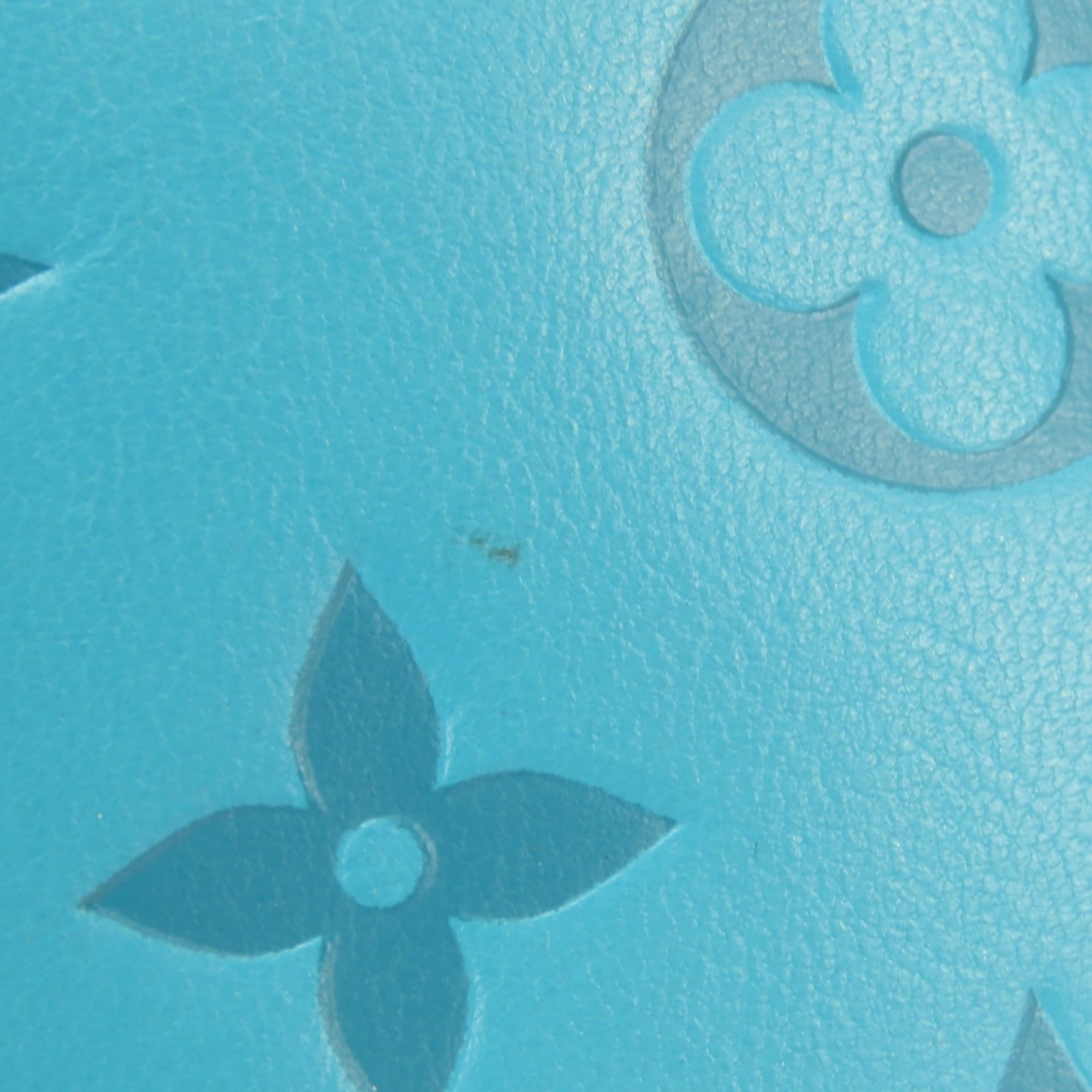 Louis Vuitton Louis Vuitton Zippy Wallet Coussin M81512 Monogram Turquoise Blue Embossed Long for Women LOUIS VUITTON Size ONE SIZE - 10 Thumbnail