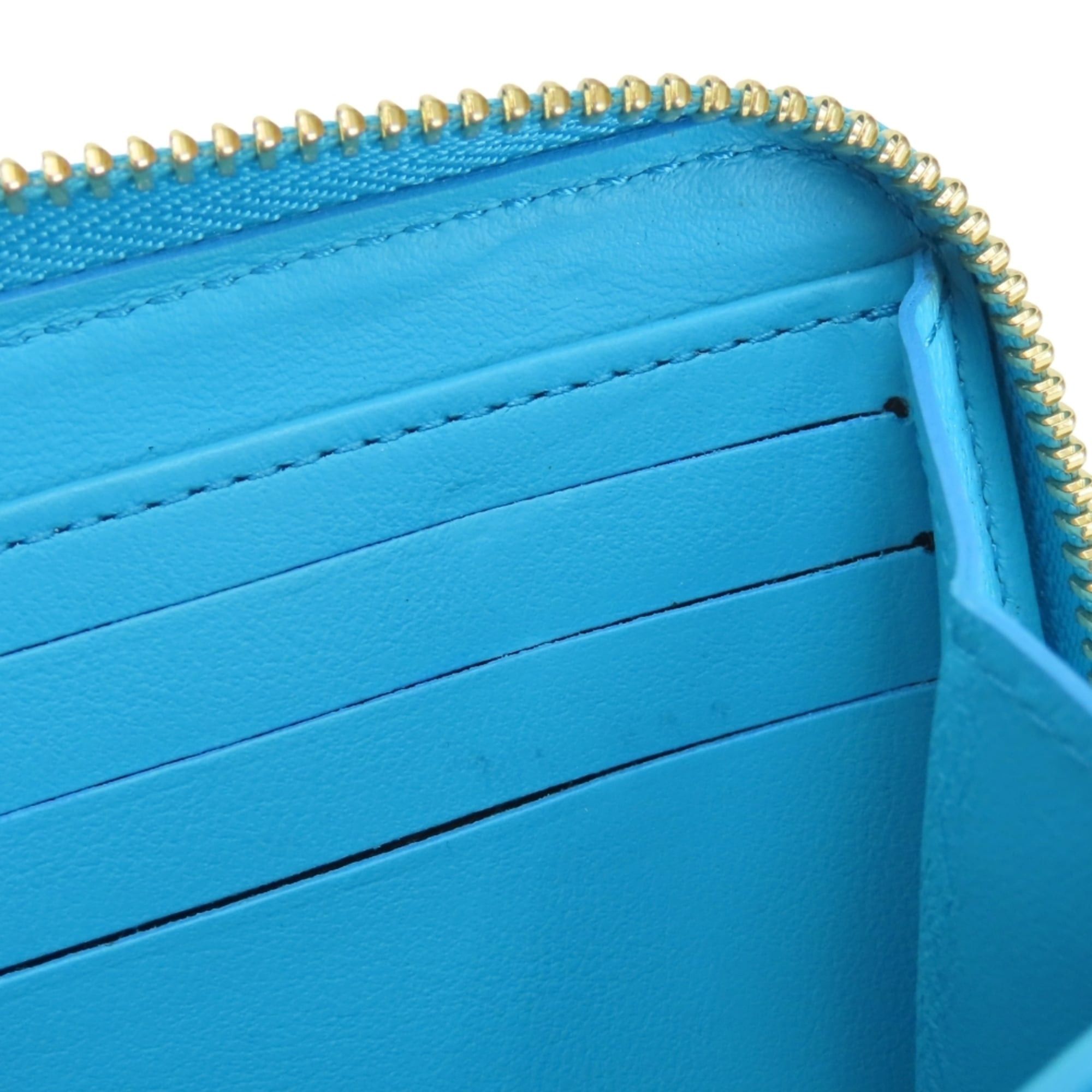 Louis Vuitton Louis Vuitton Zippy Wallet Coussin M81512 Monogram Turquoise Blue Embossed Long for Women LOUIS VUITTON Size ONE SIZE - 23 Thumbnail