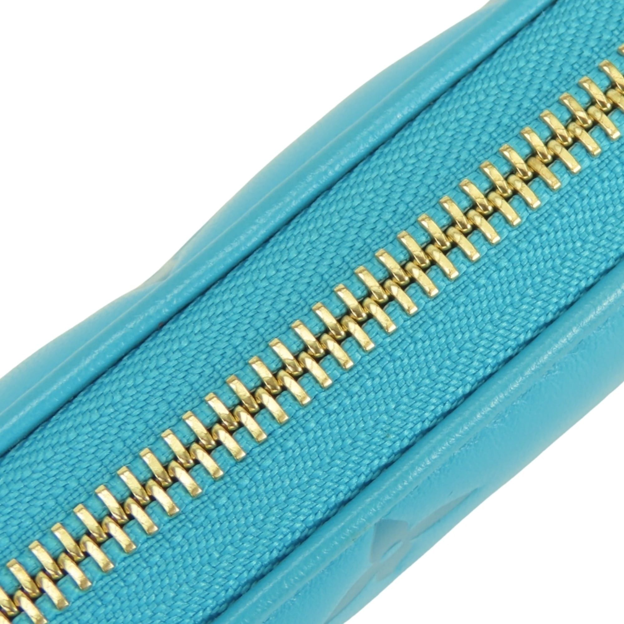 Louis Vuitton Louis Vuitton Zippy Wallet Coussin M81512 Monogram Turquoise Blue Embossed Long for Women LOUIS VUITTON Size ONE SIZE - 12 Thumbnail