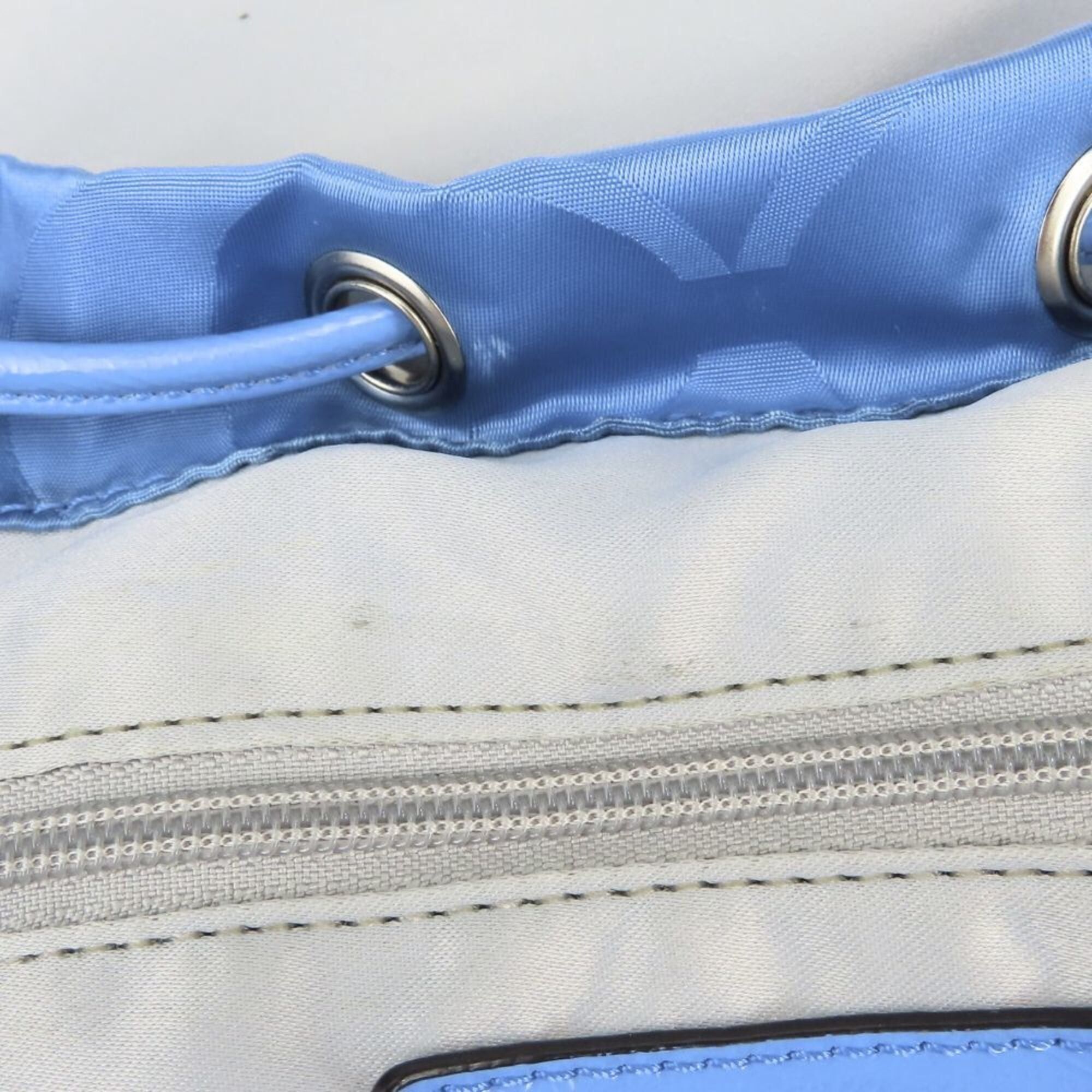 Coach Coach Backpack/Daypack Signature F77350 Nylon Leather Blue Women's COACH Size ONE SIZE - 19 Thumbnail