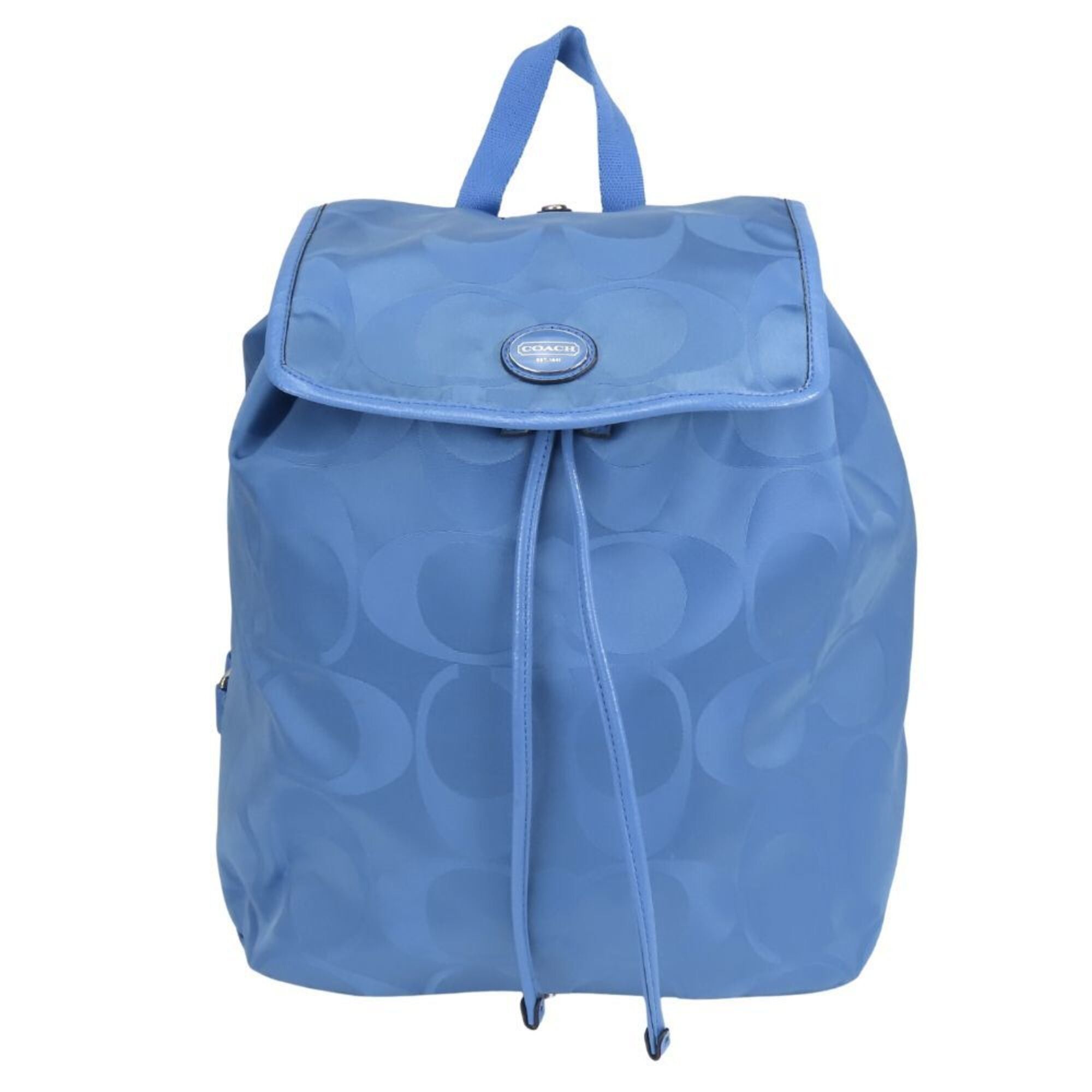 Coach Coach Backpack/Daypack Signature F77350 Nylon Leather Blue Women's COACH Size ONE SIZE - 2 Thumbnail