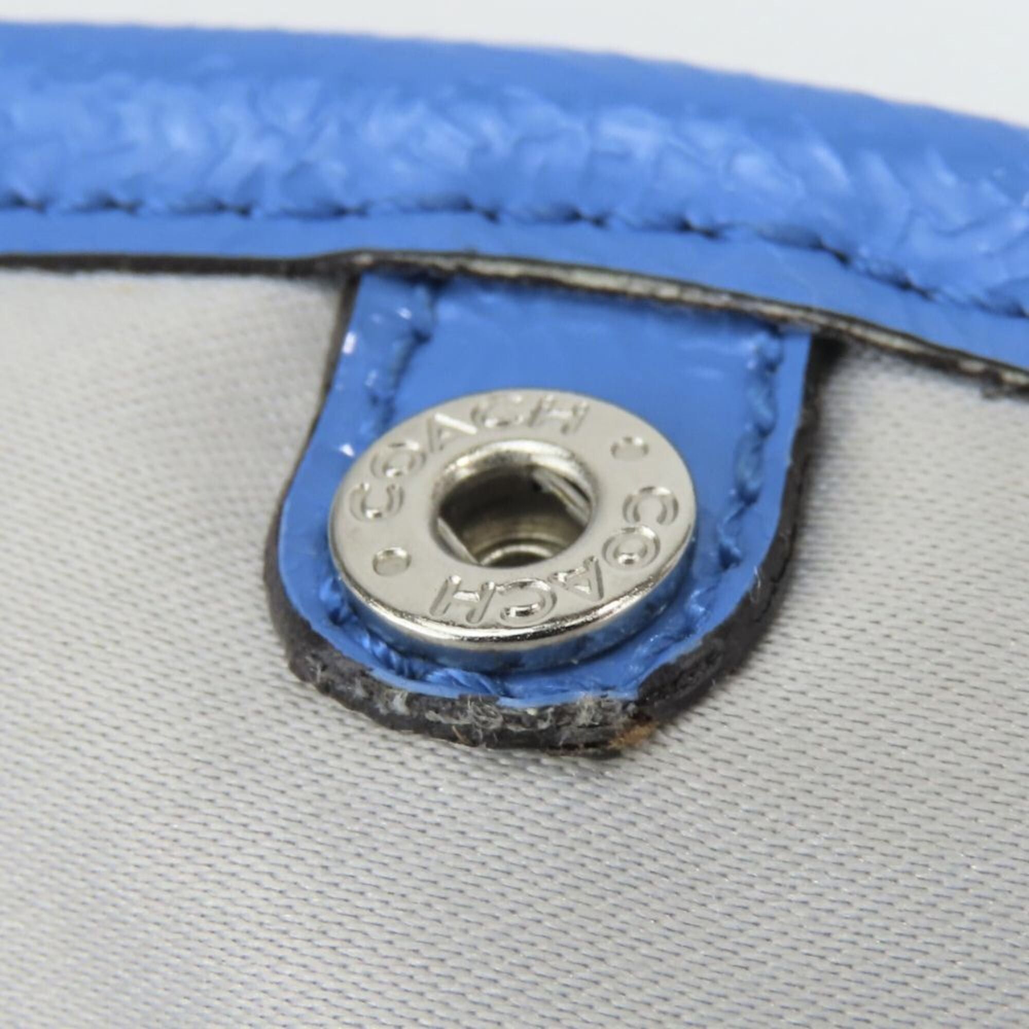 Coach Coach Backpack/Daypack Signature F77350 Nylon Leather Blue Women's COACH Size ONE SIZE - 22 Thumbnail