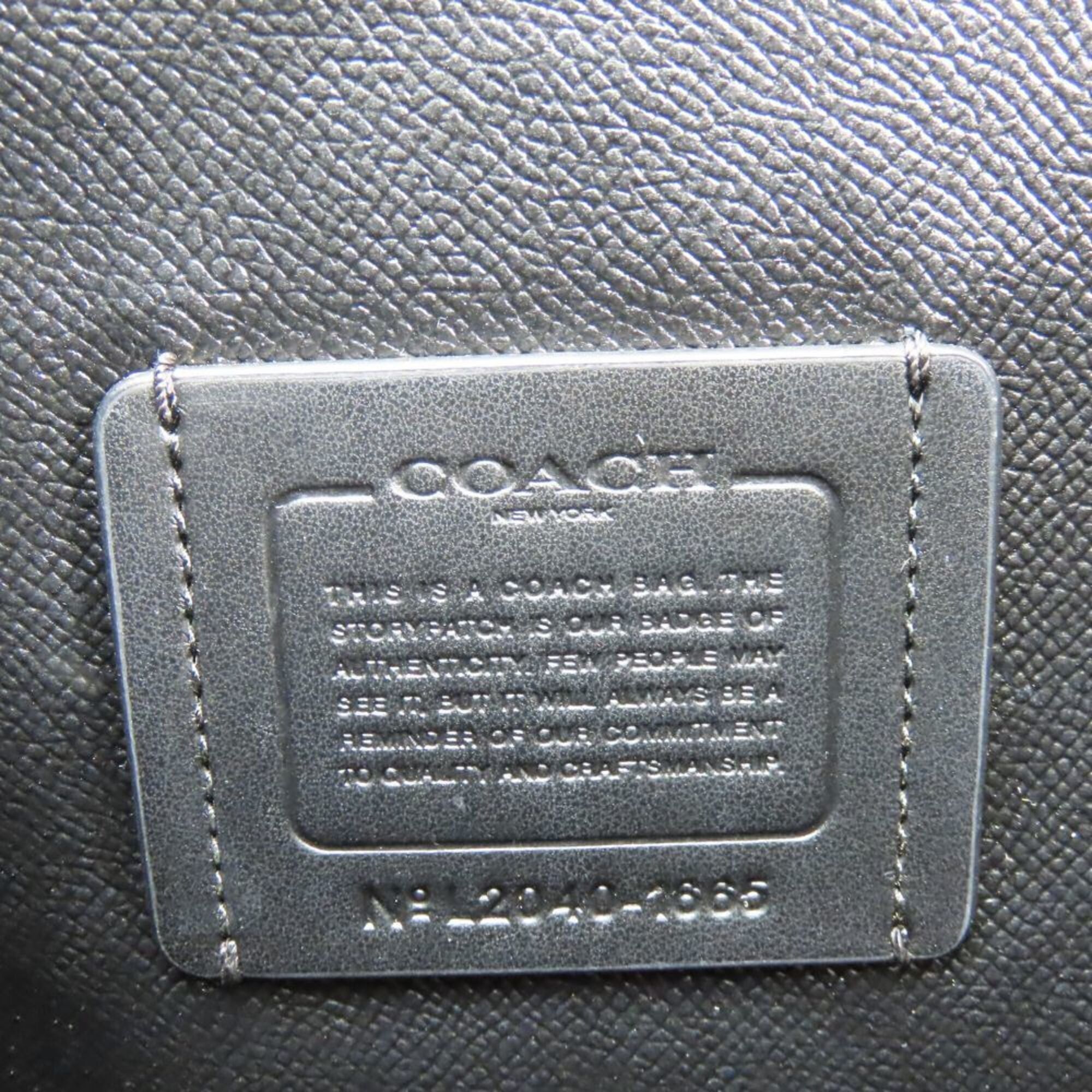 Coach Coach Signature Tote Bag 1665 Leather Brown Black Women's COACH Size ONE SIZE - 16 Thumbnail