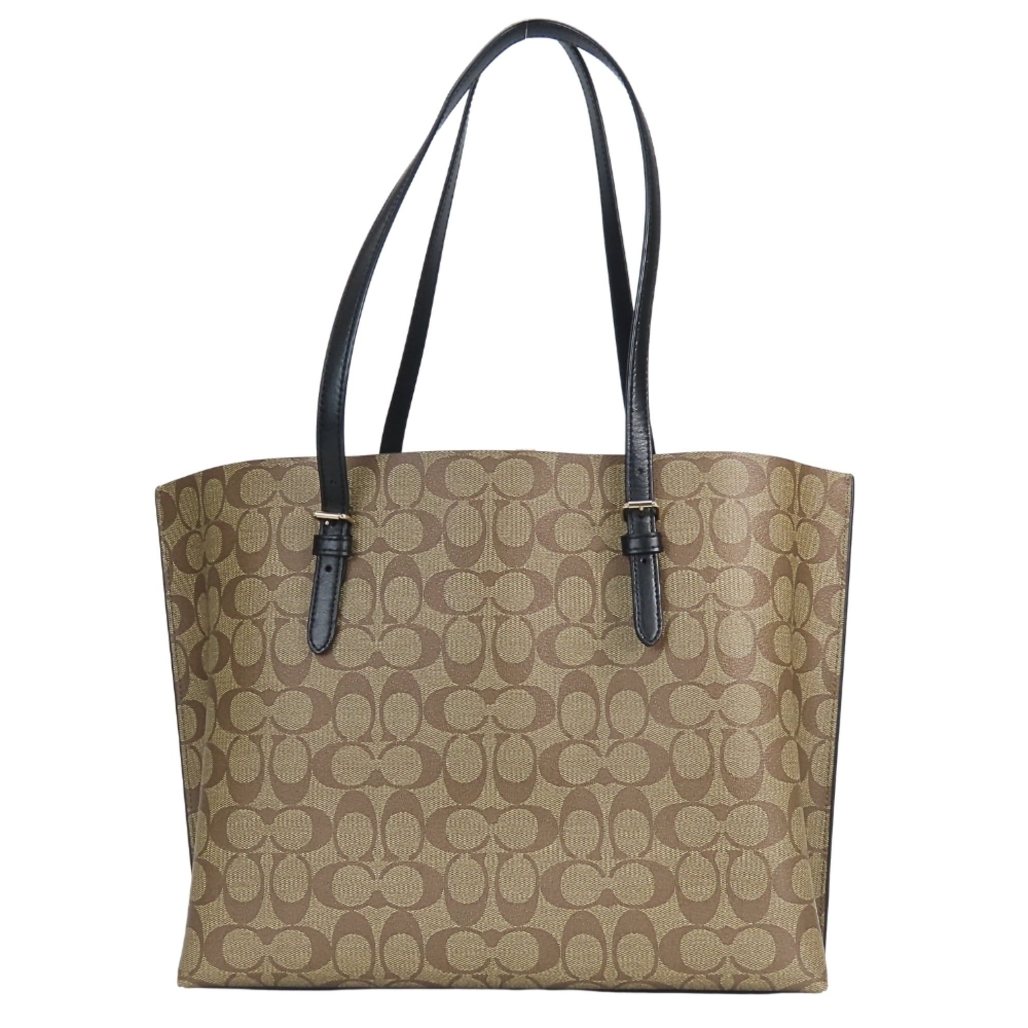 Coach Coach Signature Tote Bag 1665 Leather Brown Black Women's COACH Size ONE SIZE - 4 Thumbnail