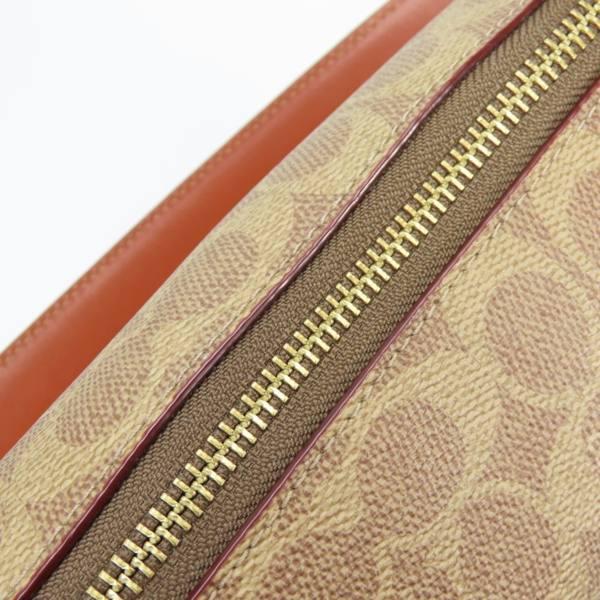 Coach Coach Shoulder Bag Signature 597 Leather Rust Brown Beige Women's COACH Size ONE SIZE - 15 Thumbnail