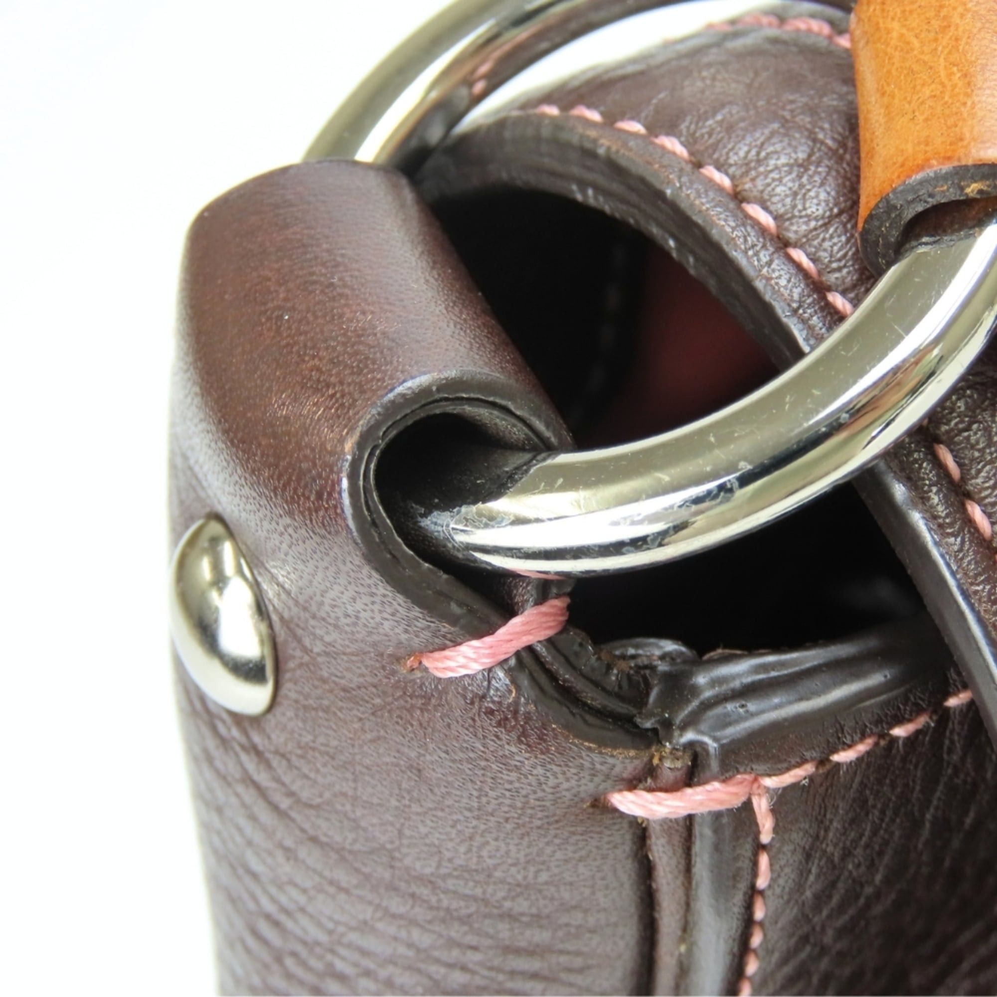 Coach Coach Shoulder Bag 8A41 Leather Dark Brown Silver Hardware One for Women COACH Size ONE SIZE - 12 Thumbnail