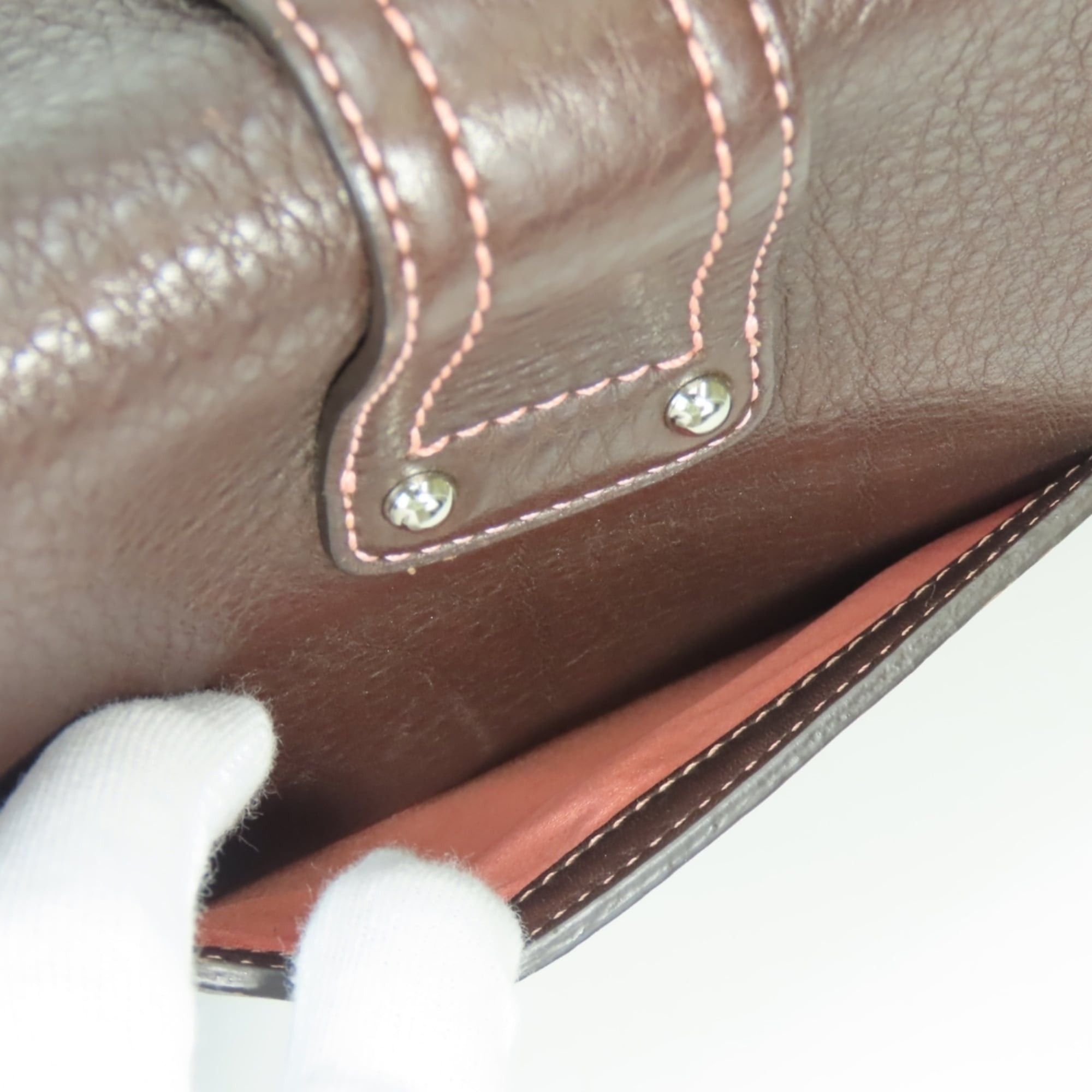 Coach Coach Shoulder Bag 8A41 Leather Dark Brown Silver Hardware One for Women COACH Size ONE SIZE - 11 Thumbnail