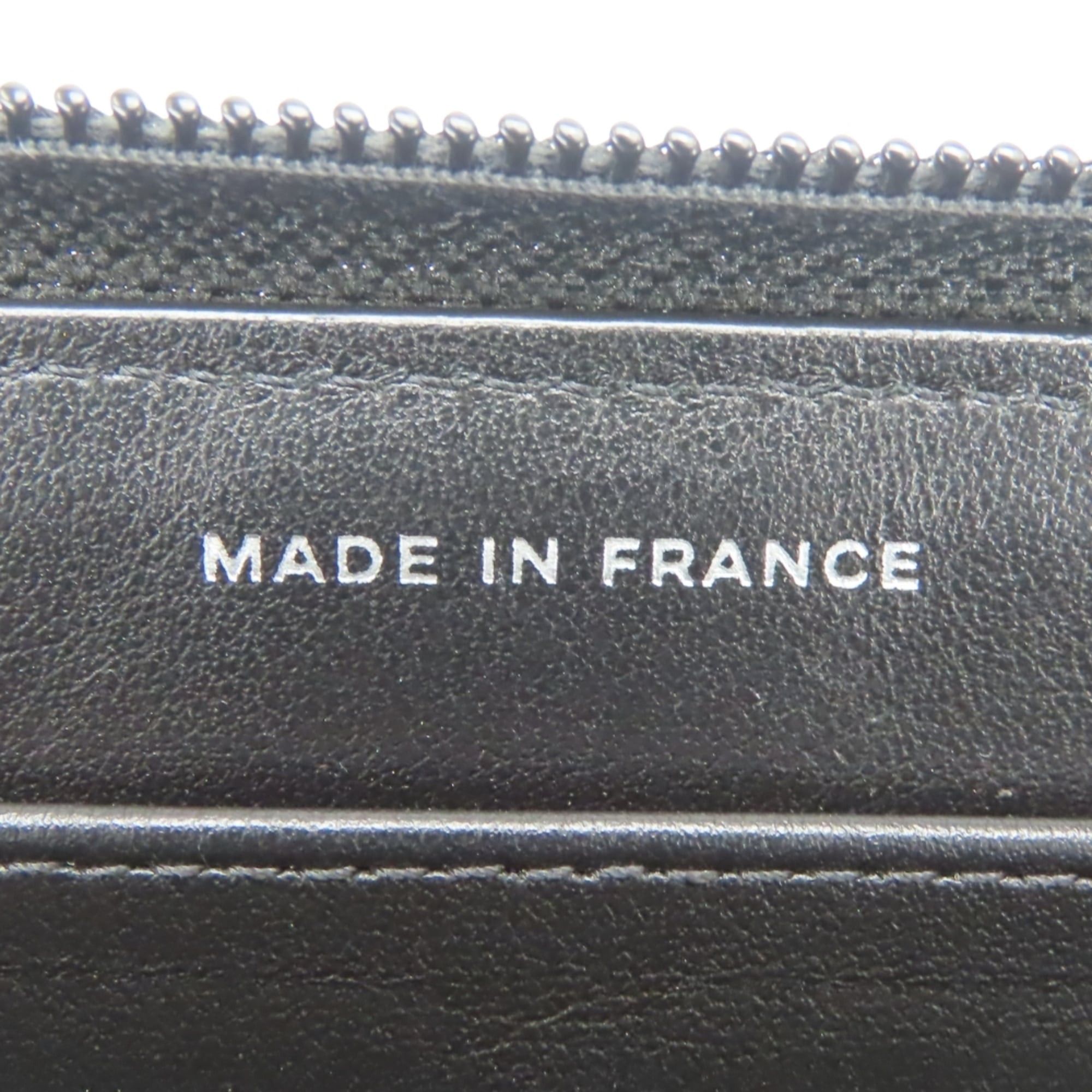 Chanel Chanel Boy Long Wallet, Caviar Leather, Black, Silver Hardware, Serial Number 29, Coco Mark, Women's, CHANEL Size ONE SIZE - 16 Thumbnail