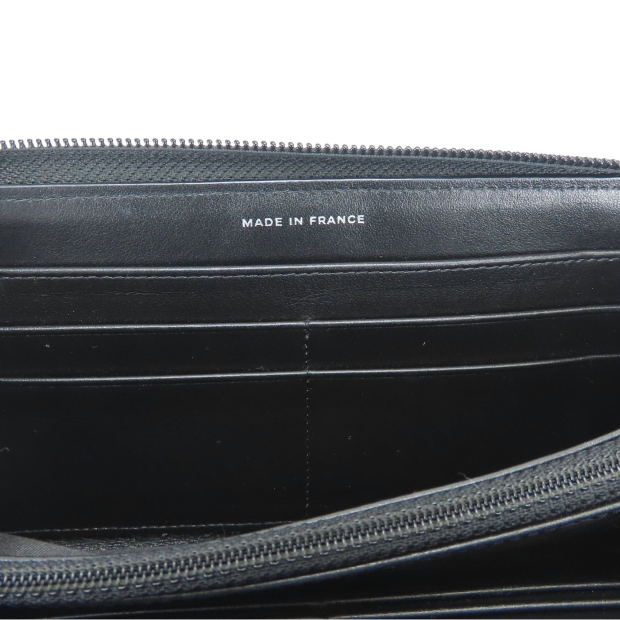 Chanel Chanel Boy Long Wallet, Caviar Leather, Black, Silver Hardware, Serial Number 29, Coco Mark, Women's, CHANEL Size ONE SIZE - 15 Thumbnail