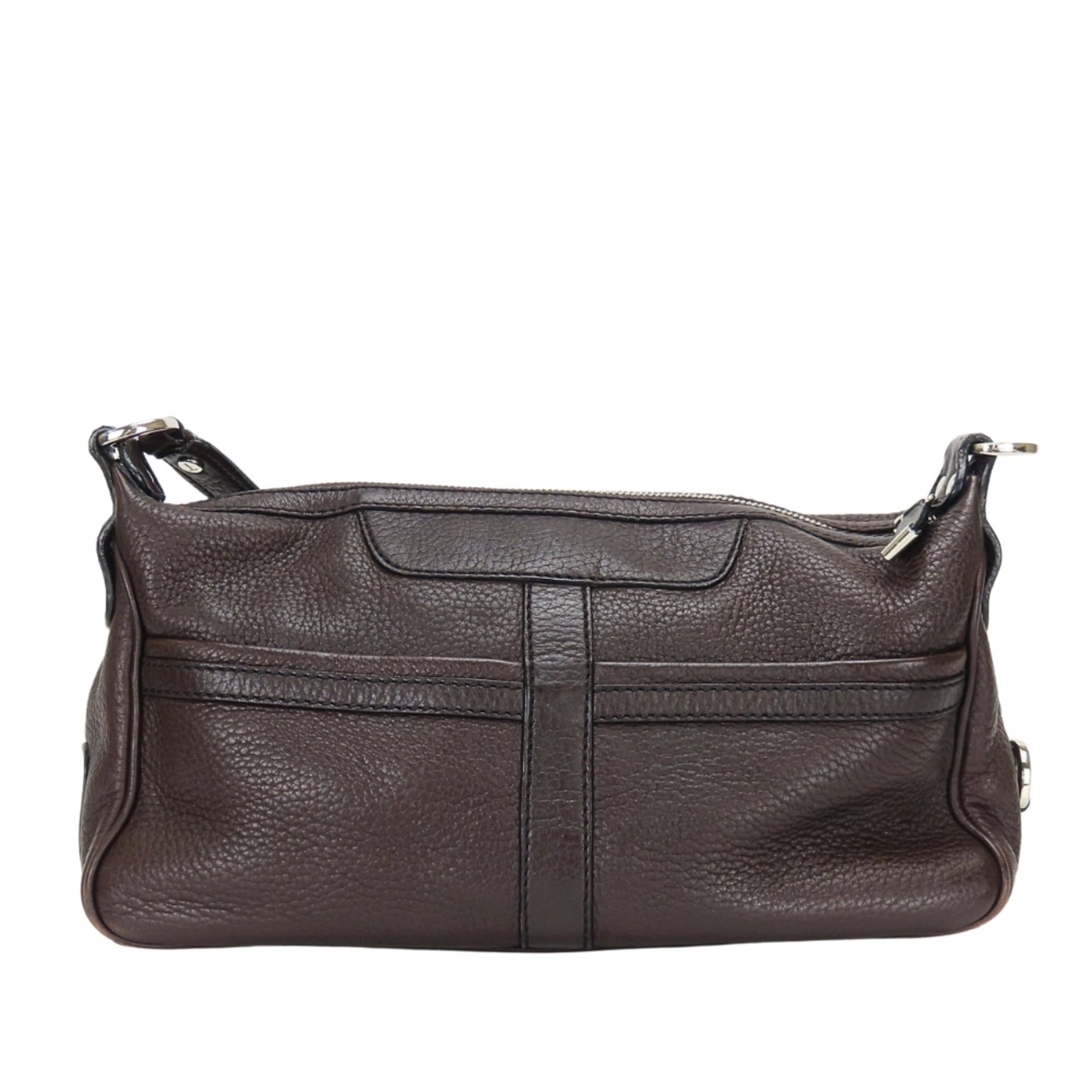 Tod's Tod's Shoulder Bag, Leather, Dark Brown, Silver Hardware, Women's TOD’S Size ONE SIZE - 4 Thumbnail