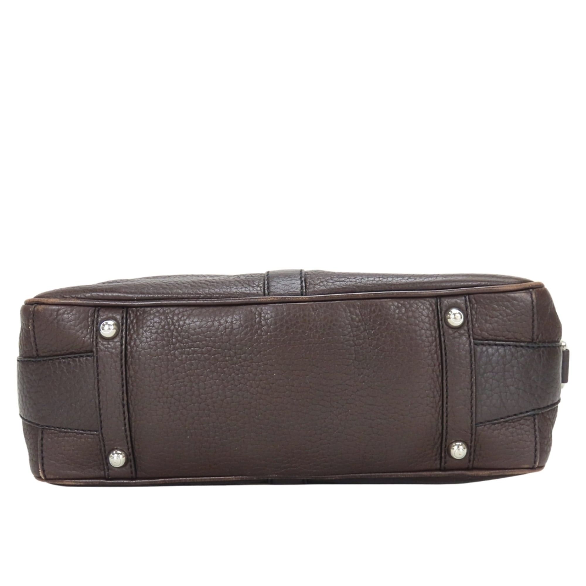 Tod's Tod's Shoulder Bag, Leather, Dark Brown, Silver Hardware, Women's TOD’S Size ONE SIZE - 5 Thumbnail