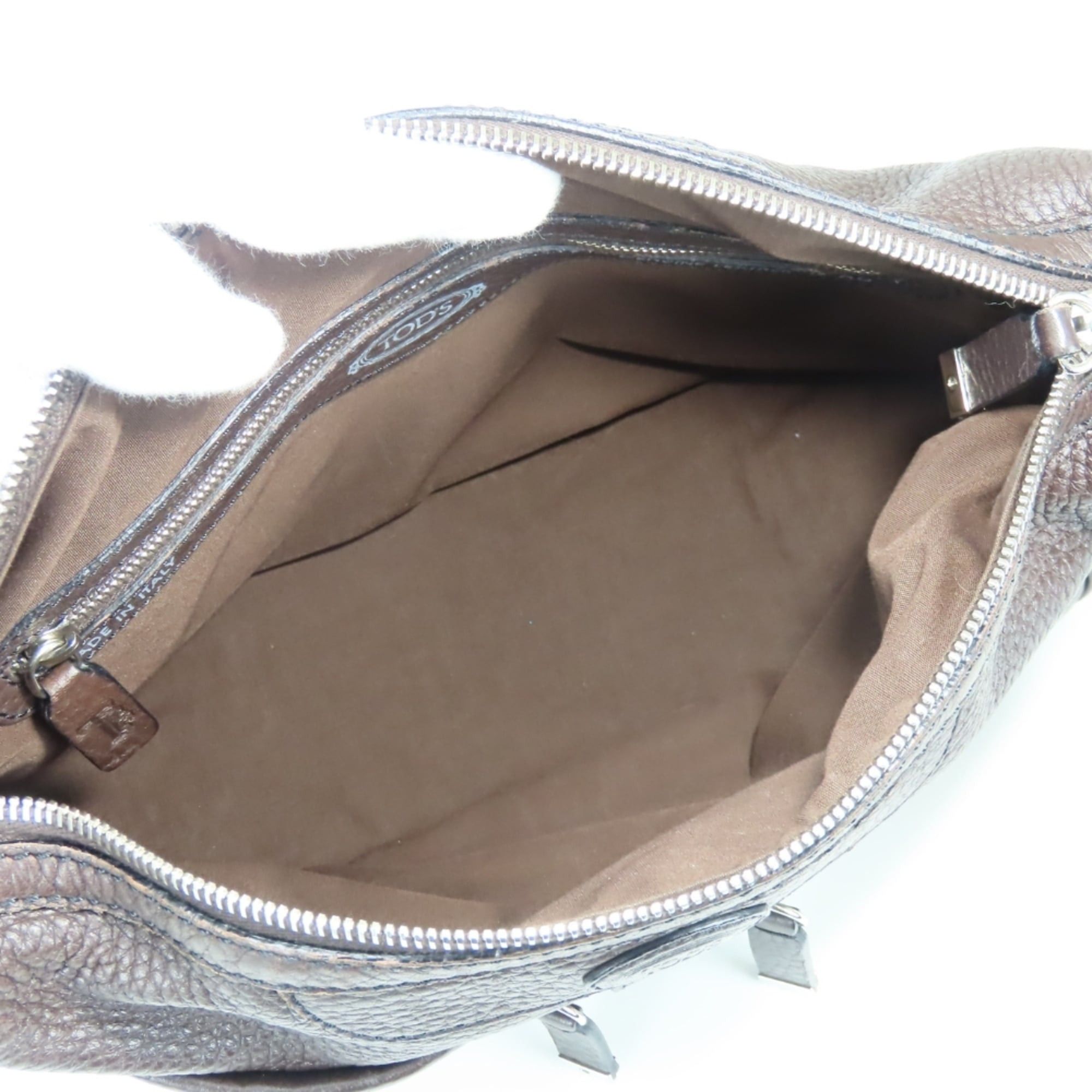 Tod's Tod's Shoulder Bag, Leather, Dark Brown, Silver Hardware, Women's TOD’S Size ONE SIZE - 23 Thumbnail