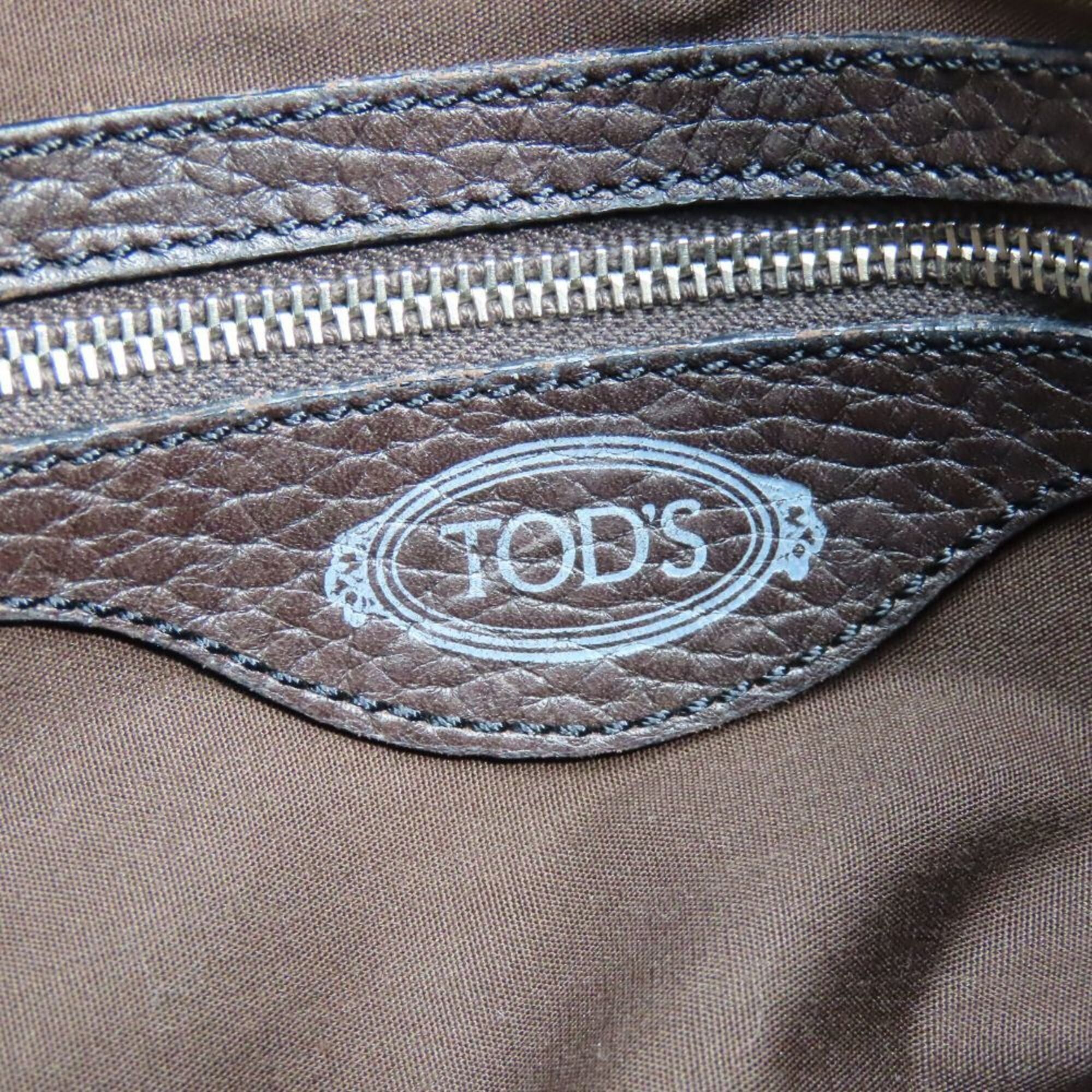 Tod's Tod's Shoulder Bag, Leather, Dark Brown, Silver Hardware, Women's TOD’S Size ONE SIZE - 25 Thumbnail
