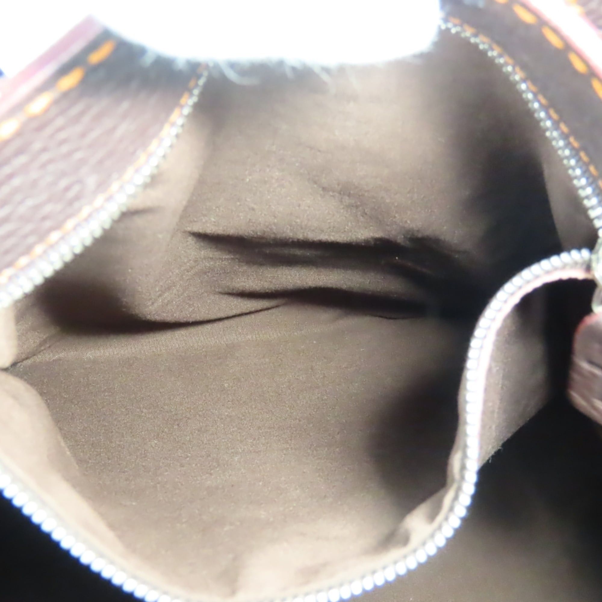 Tod's Tod's handbag, stitched leather, dark brown and orange, silver hardware, shoulder bag, women's. Size ONE SIZE - 22 Thumbnail