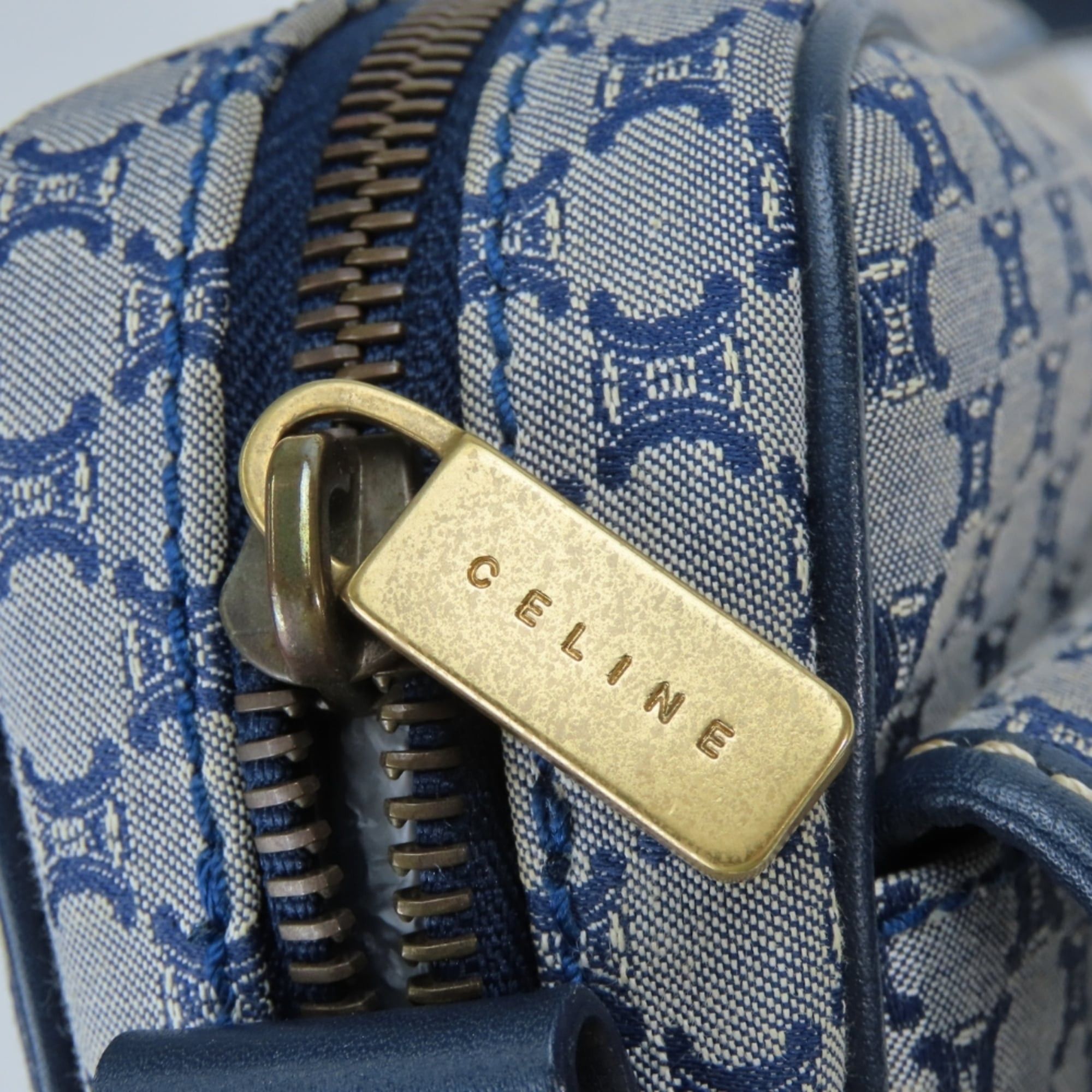Celine Celine Macadam Shoulder Bag CE00 24 Canvas Leather Navy Women's CELINE Size ONE SIZE - 18 Thumbnail