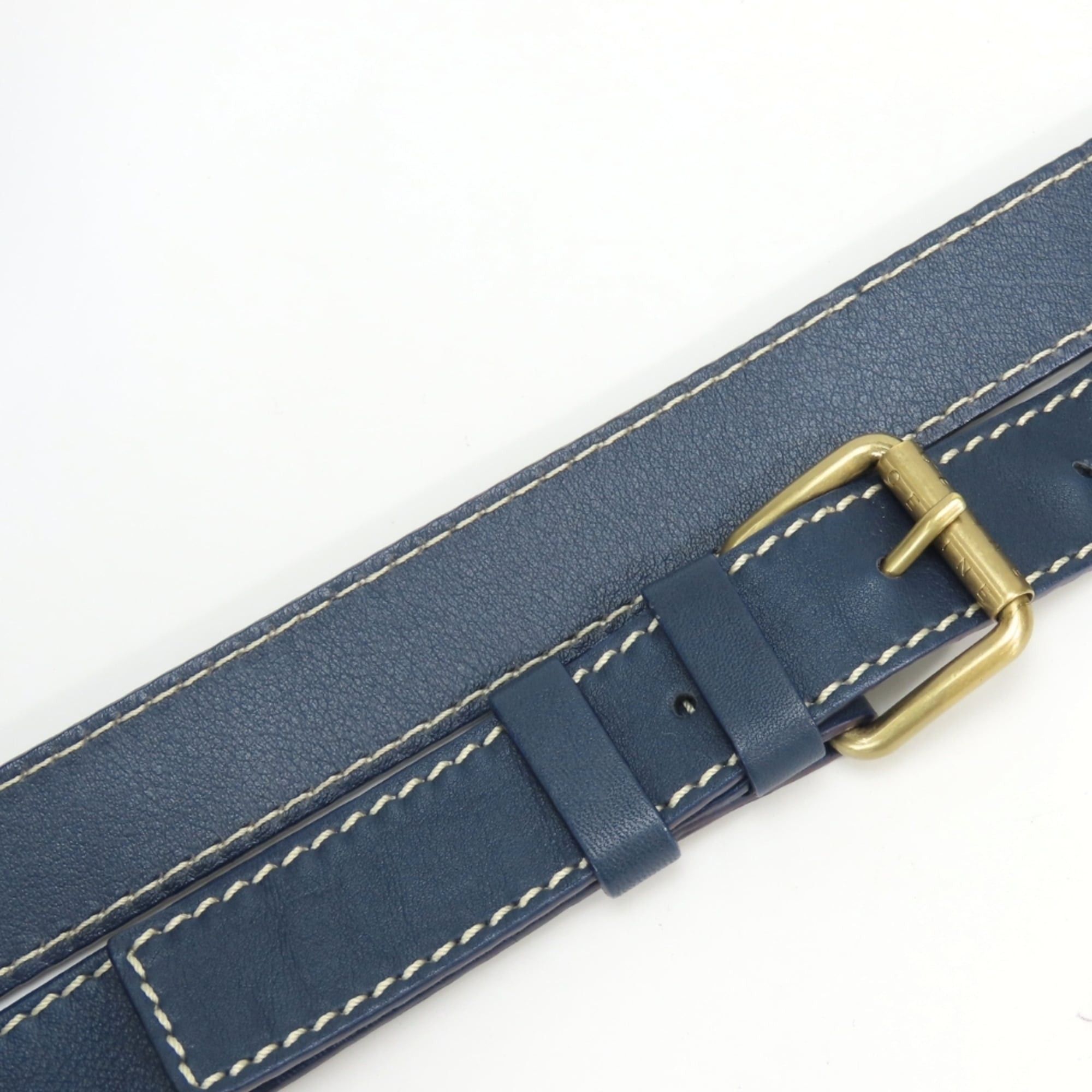Celine Celine Macadam Shoulder Bag CE00 24 Canvas Leather Navy Women's CELINE Size ONE SIZE - 14 Thumbnail
