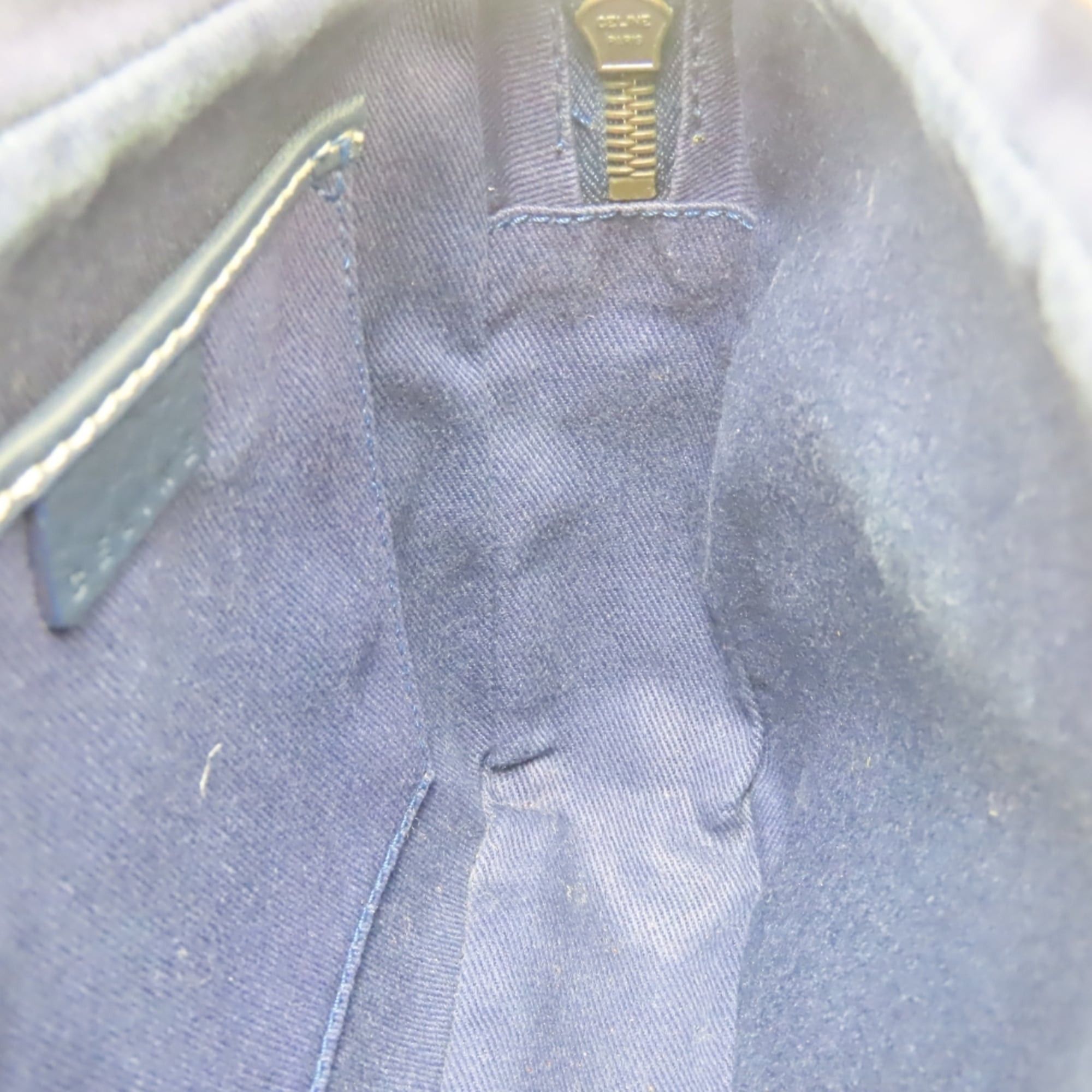 Celine Celine Macadam Shoulder Bag CE00 24 Canvas Leather Navy Women's CELINE Size ONE SIZE - 19 Thumbnail