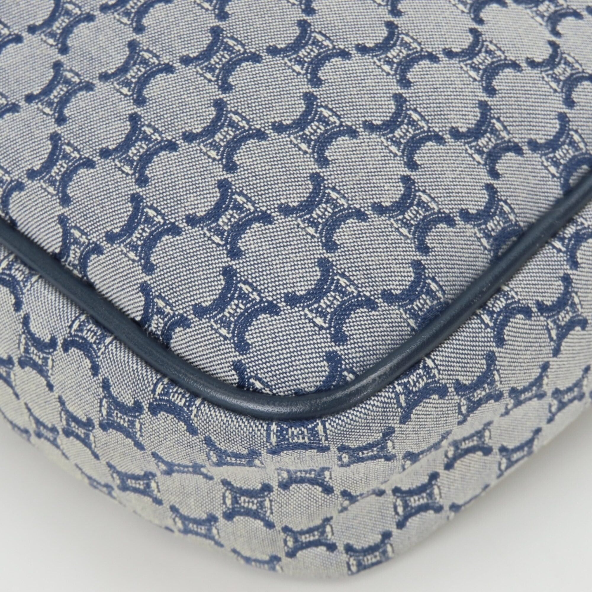 Celine Celine Macadam Shoulder Bag CE00 24 Canvas Leather Navy Women's CELINE Size ONE SIZE - 7 Thumbnail