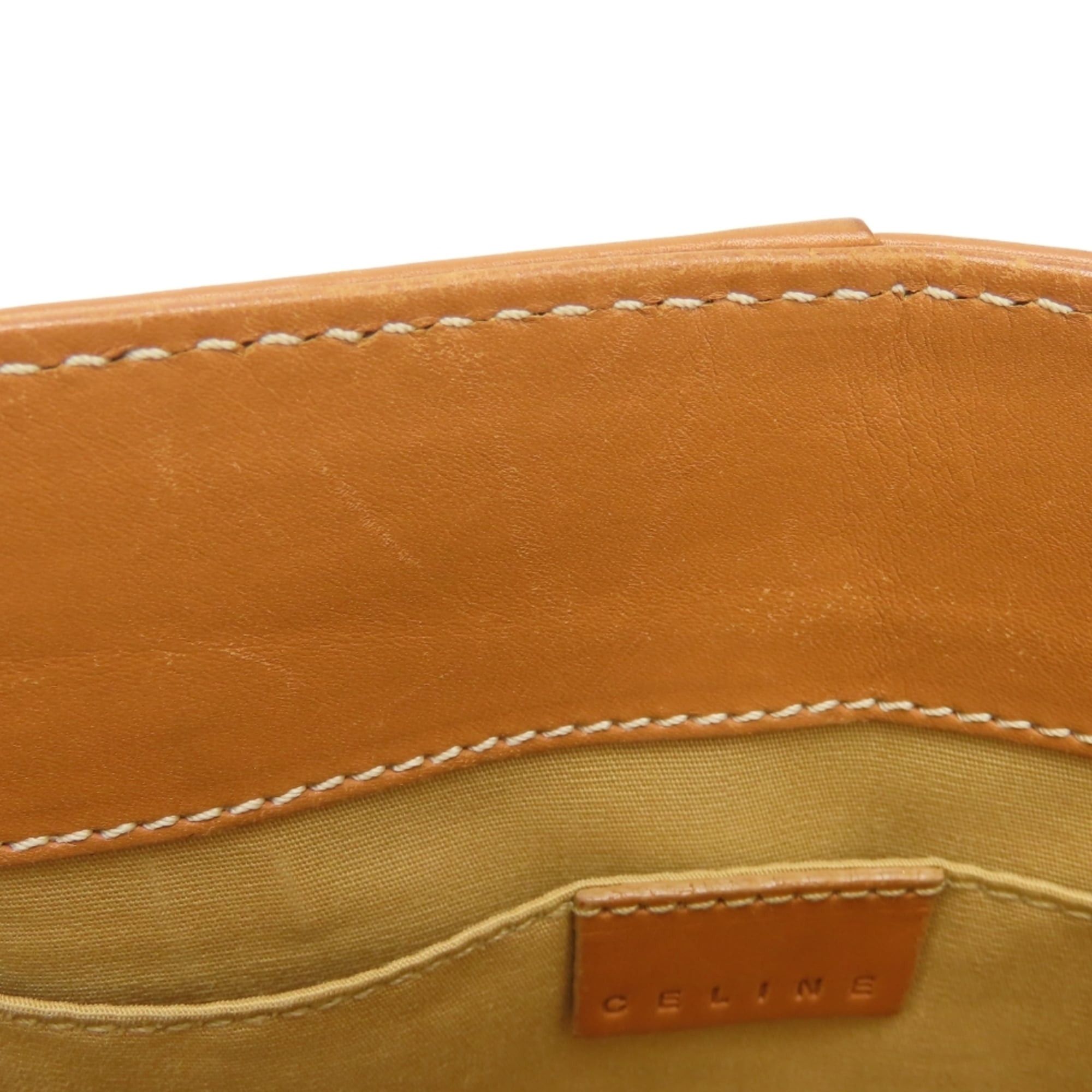 Celine Celine Boogie Bag handbag, leather, camel brown, gold hardware, women's. Size ONE SIZE - 25 Thumbnail
