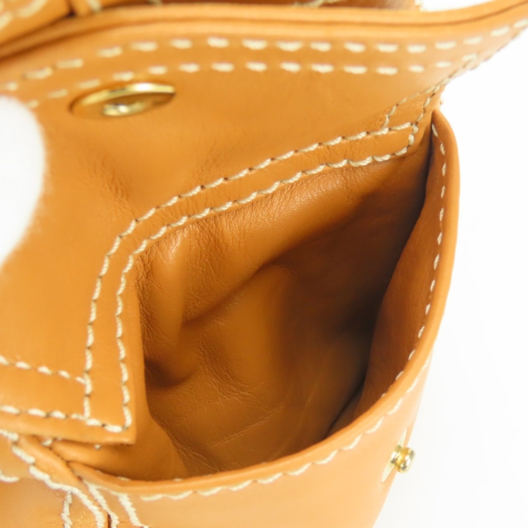 Celine Celine Boogie Bag handbag, leather, camel brown, gold hardware, women's. Size ONE SIZE - 14 Thumbnail