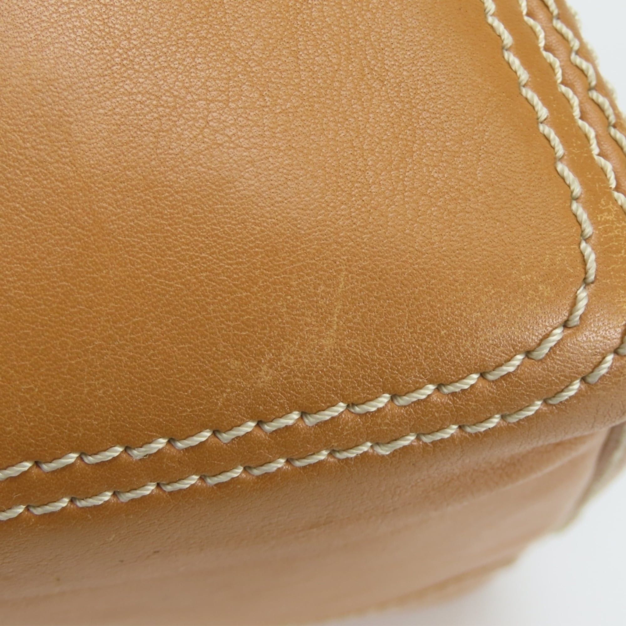 Celine Celine Boogie Bag handbag, leather, camel brown, gold hardware, women's. Size ONE SIZE - 9 Thumbnail