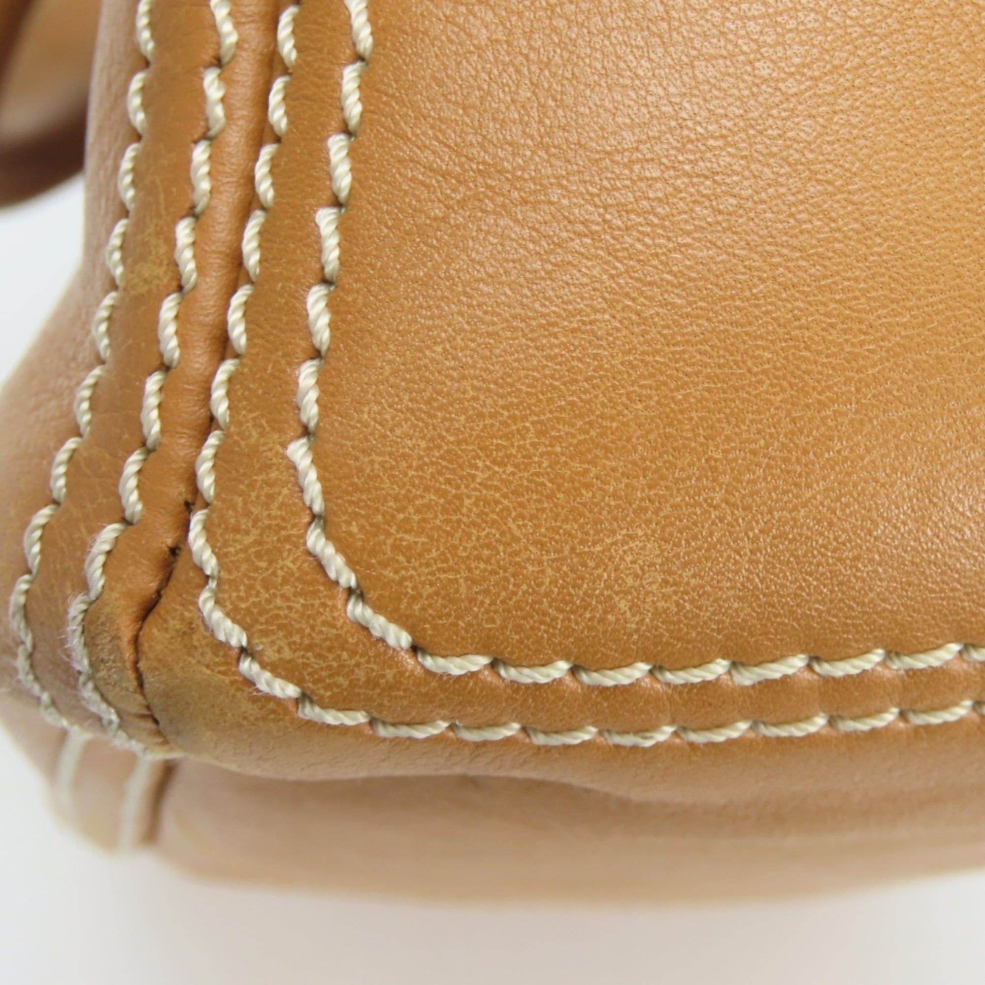Celine Celine Boogie Bag handbag, leather, camel brown, gold hardware, women's. Size ONE SIZE - 10 Thumbnail
