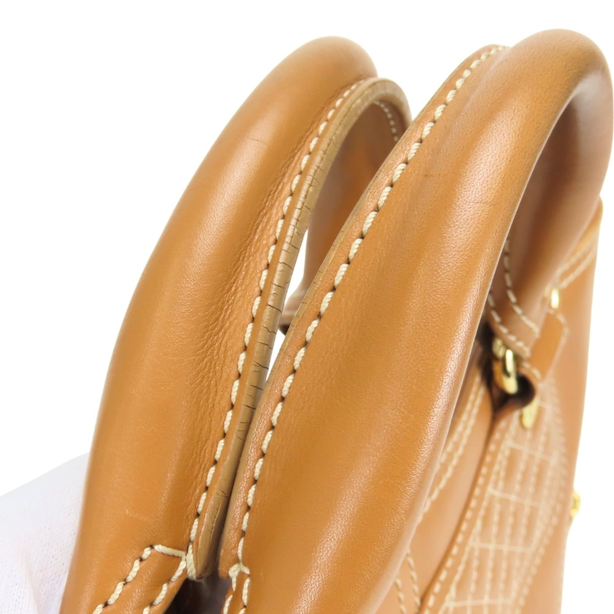 Celine Celine Boogie Bag handbag, leather, camel brown, gold hardware, women's. Size ONE SIZE - 17 Thumbnail
