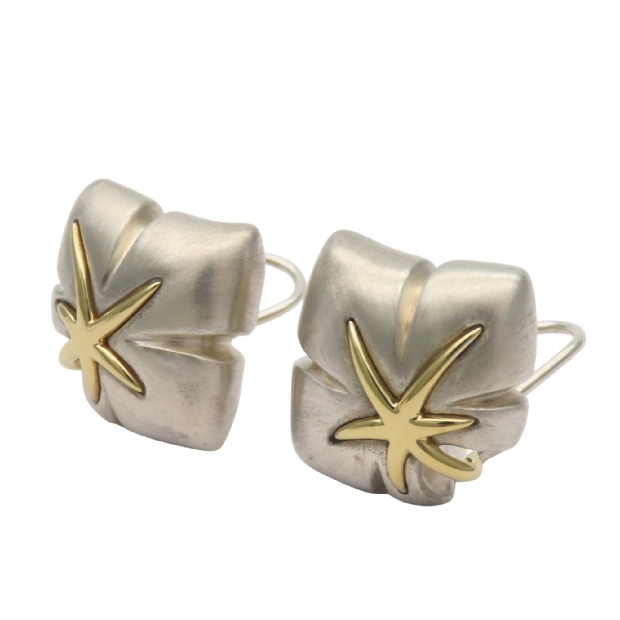 Tiffany & Co. Tiffany & Co. Maple Leaf Earrings, Sterling Silver 925 18K Yellow Gold Combination, Women's. Size ONE SIZE - 3 Thumbnail