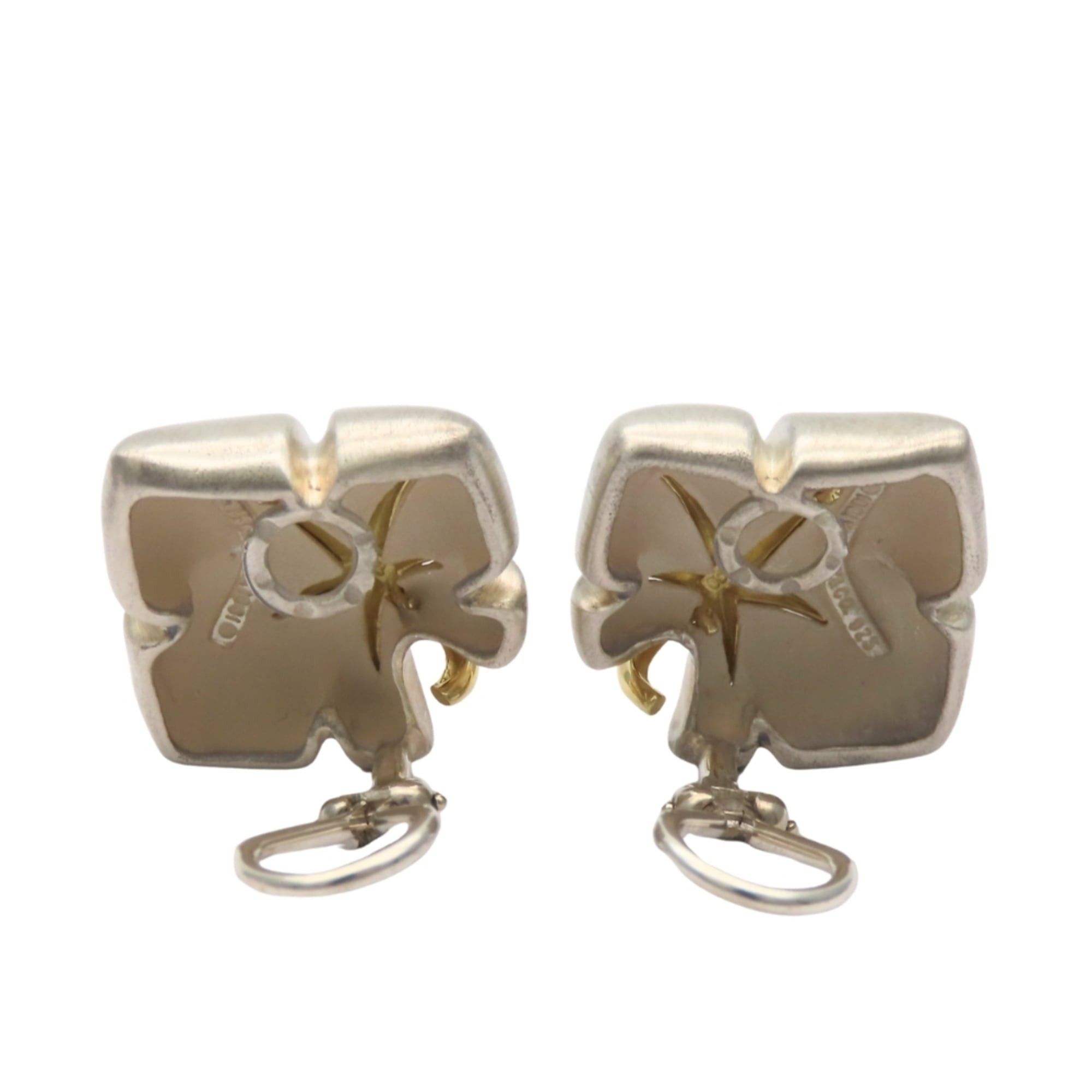 Tiffany & Co. Tiffany & Co. Maple Leaf Earrings, Sterling Silver 925 18K Yellow Gold Combination, Women's. Size ONE SIZE - 5 Thumbnail