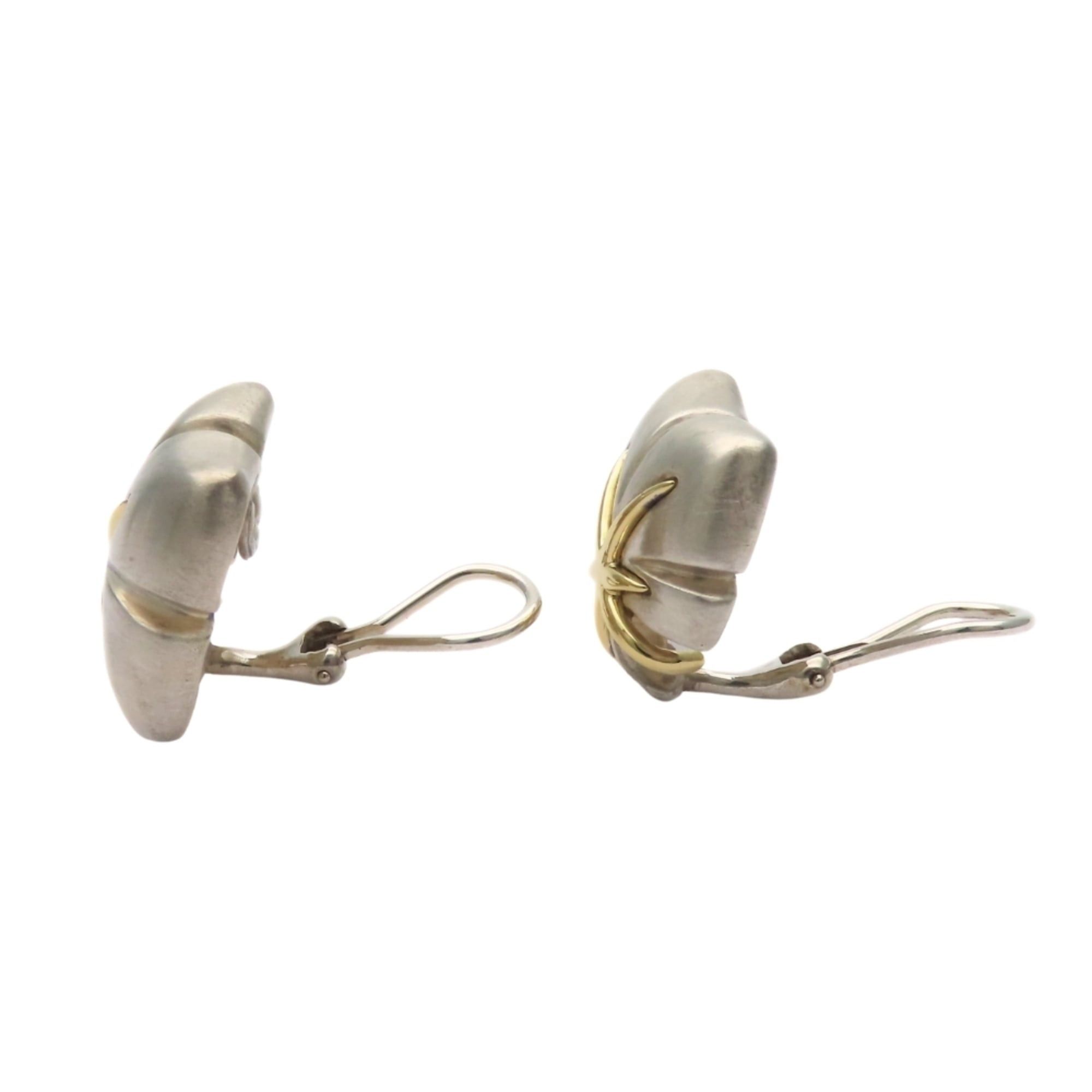 Tiffany & Co. Tiffany & Co. Maple Leaf Earrings, Sterling Silver 925 18K Yellow Gold Combination, Women's. Size ONE SIZE - 4 Thumbnail