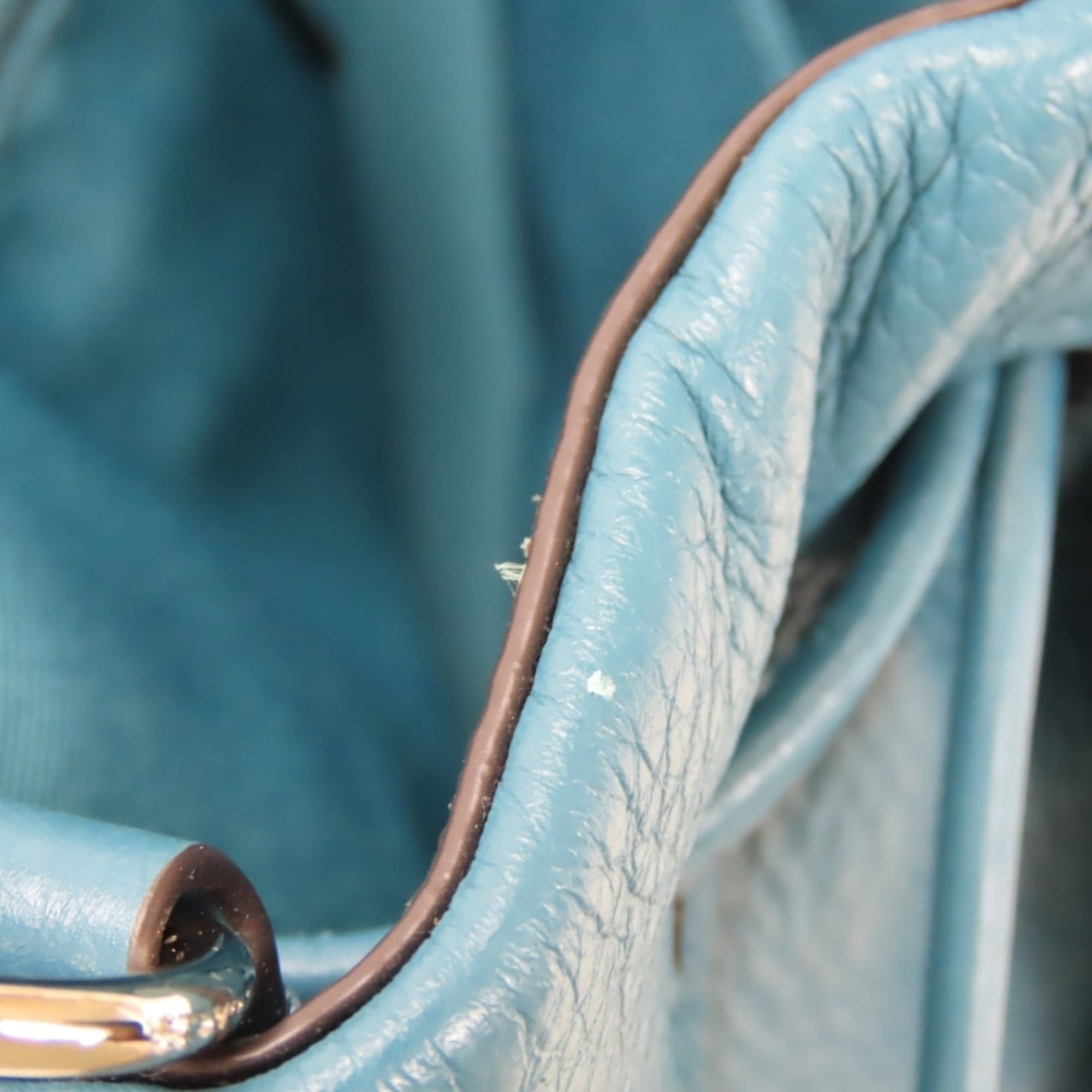 Coach Coach Shoulder Bag F11829 Leather Suede Turquoise Blue Drawstring Mini for Women COACH Size ONE SIZE - 12 Thumbnail