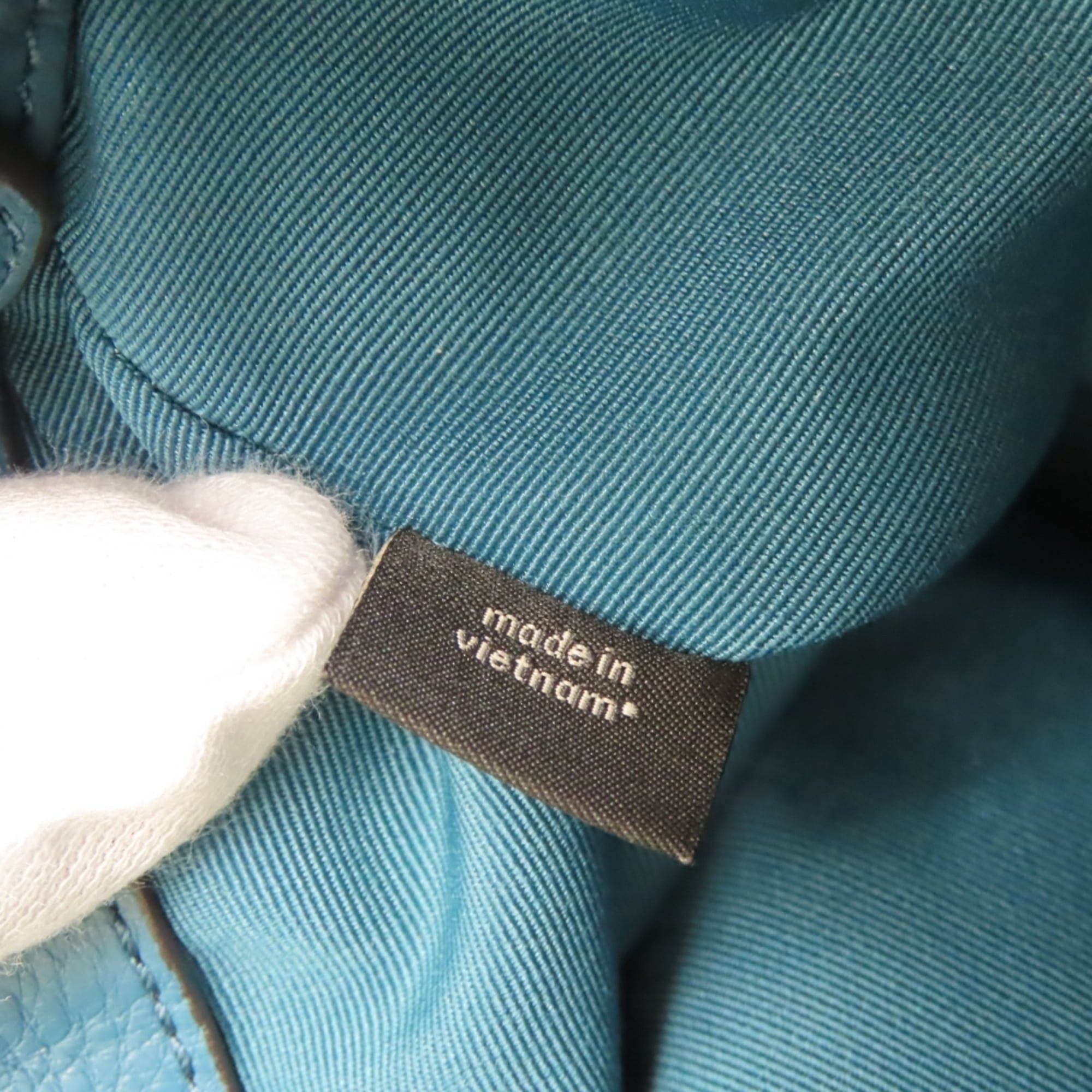 Coach Coach Shoulder Bag F11829 Leather Suede Turquoise Blue Drawstring Mini for Women COACH Size ONE SIZE - 21 Thumbnail