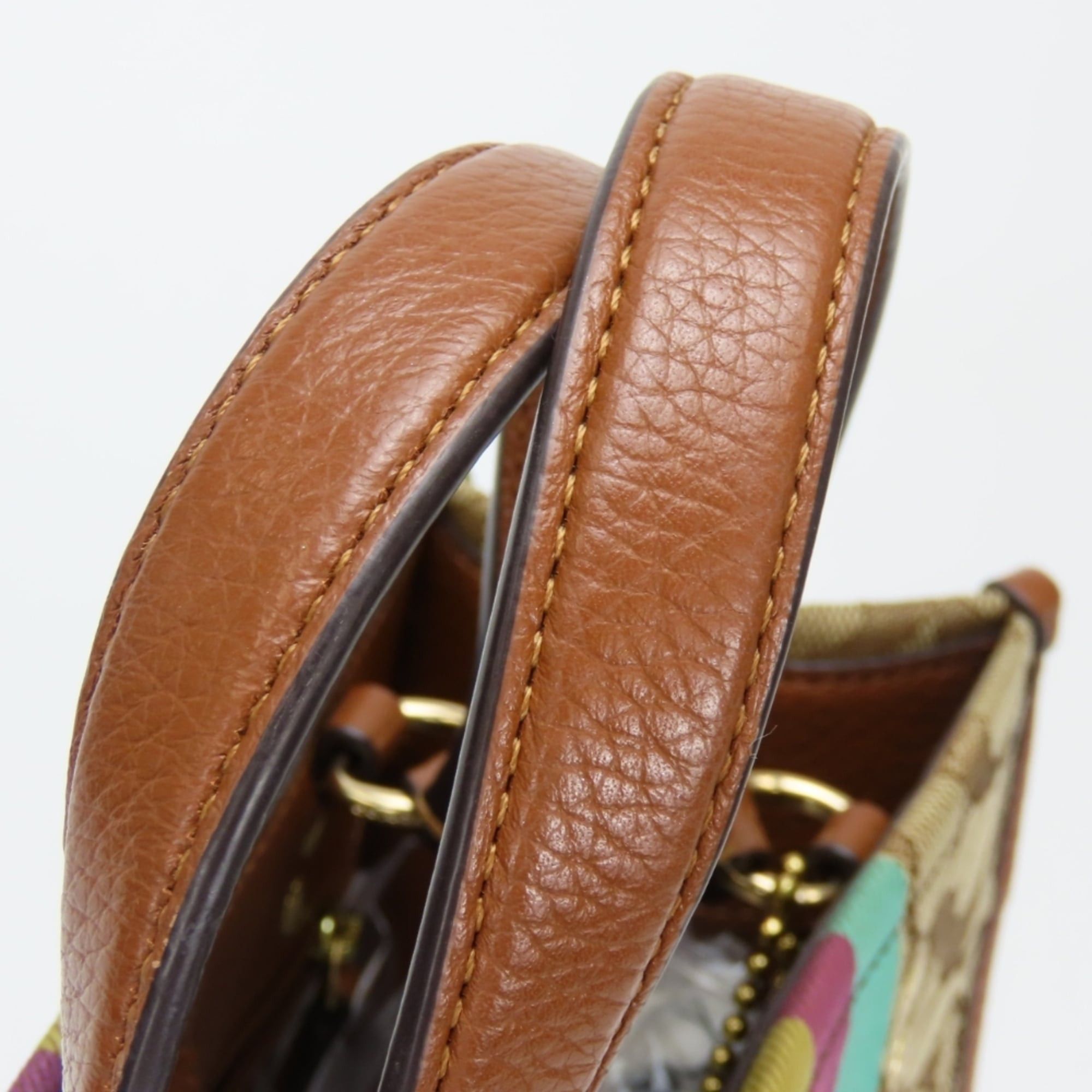 Coach Coach Dempsey Tote Handbag C5637 Signature Canvas Leather Brown Shoulder Bag for Women COACH Size ONE SIZE - 12 Thumbnail