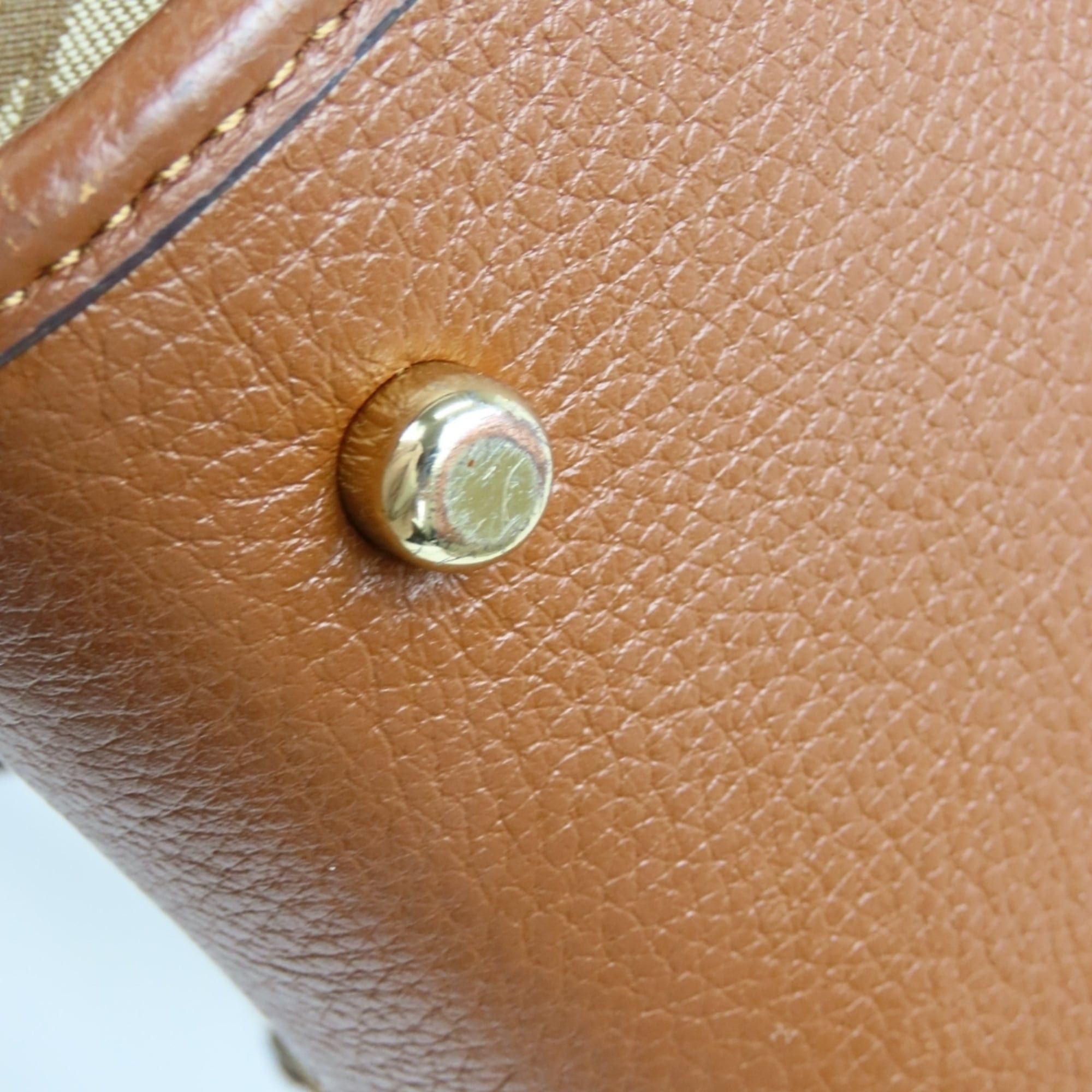 Coach Coach Dempsey Tote Handbag C5637 Signature Canvas Leather Brown Shoulder Bag for Women COACH Size ONE SIZE - 9 Thumbnail