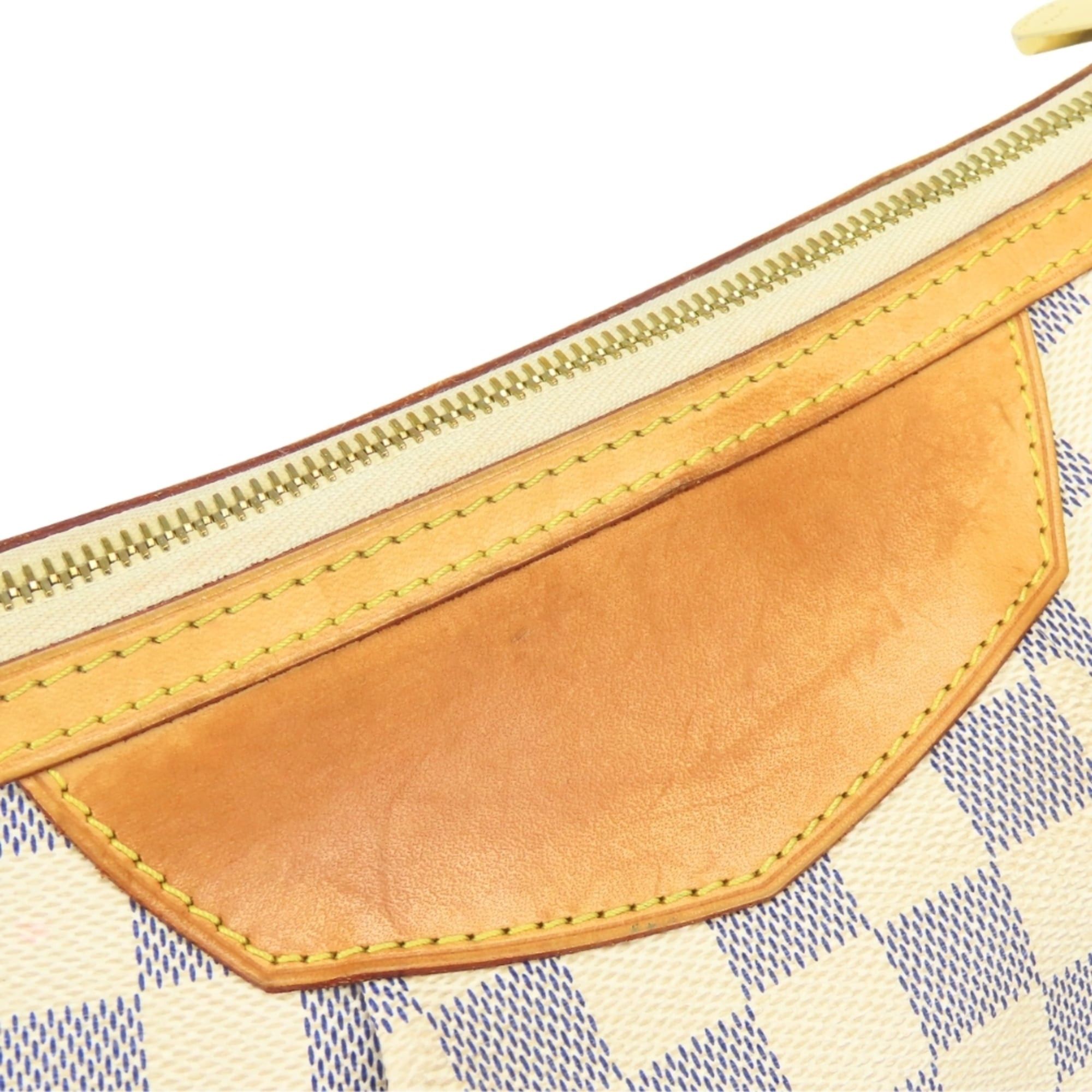 Louis Vuitton Louis Vuitton Siracusa PM Shoulder Bag N41113 Damier Azur White Women's LOUIS VUITTON Size ONE SIZE - 9 Thumbnail