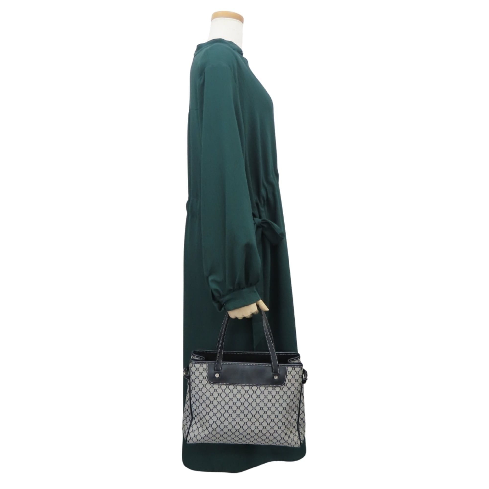 Celine Celine Macadam Tote Bag, Gray/Black, Women's Size ONE SIZE - 24 Thumbnail