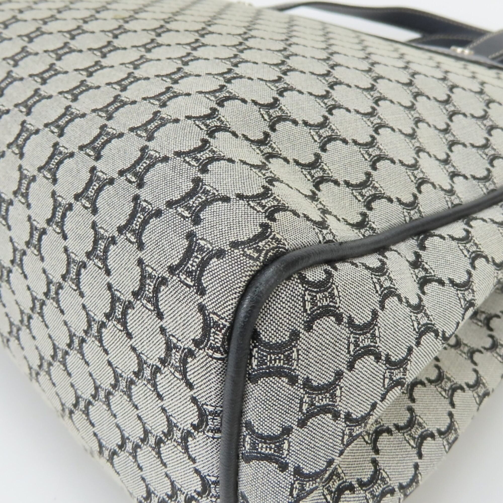 Celine Celine Macadam Tote Bag, Gray/Black, Women's Size ONE SIZE - 7 Thumbnail