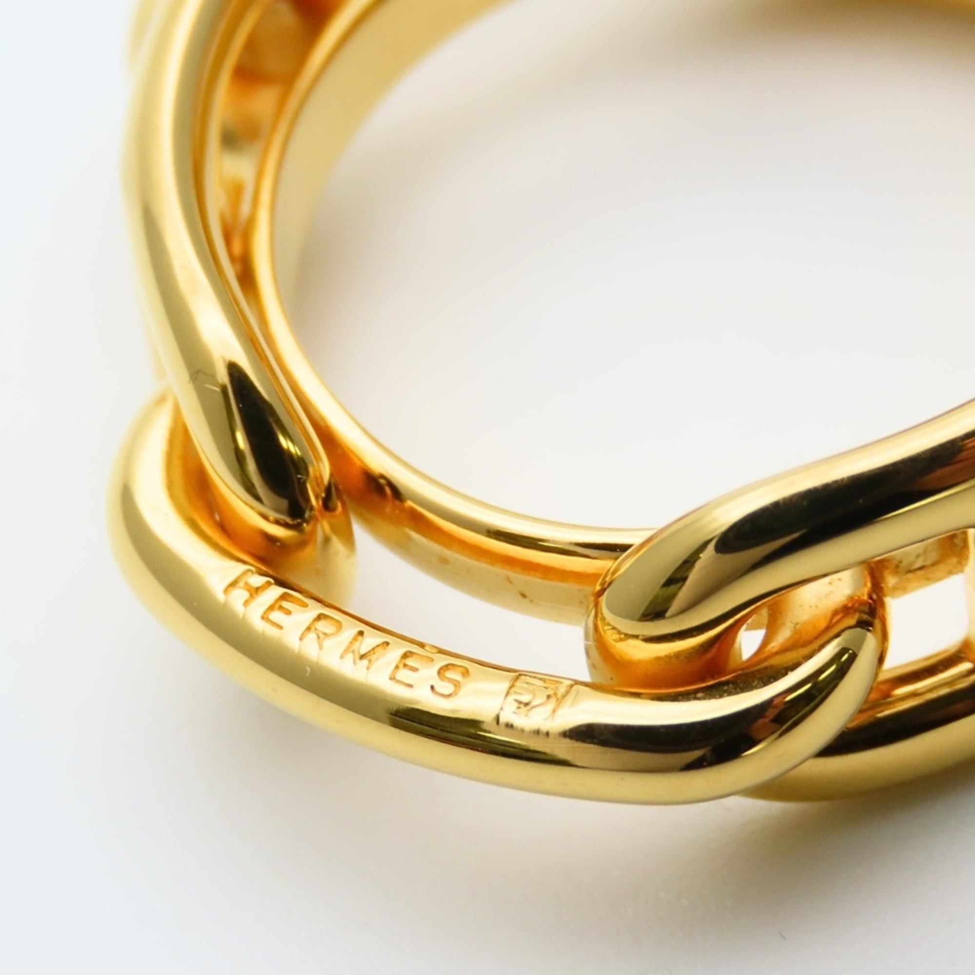 Hermes Hermes Scarf Ring Chaine d'Angle Metal GP Women's HERMES Size ONE SIZE - 6 Thumbnail