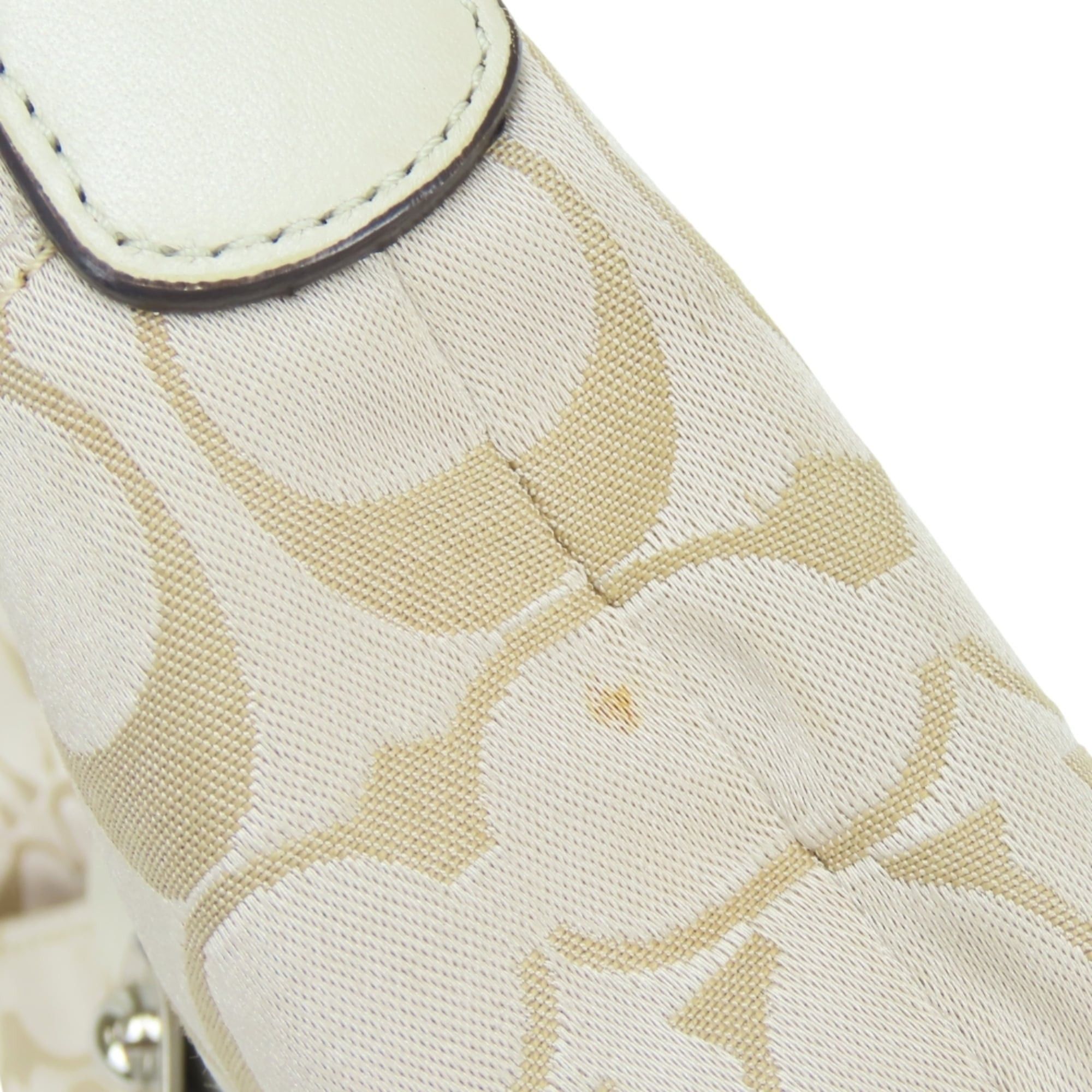 Coach Coach Shoulder Bag Signature 43740 Canvas Leather Gold Greige Women's COACH Size ONE SIZE - 11 Thumbnail