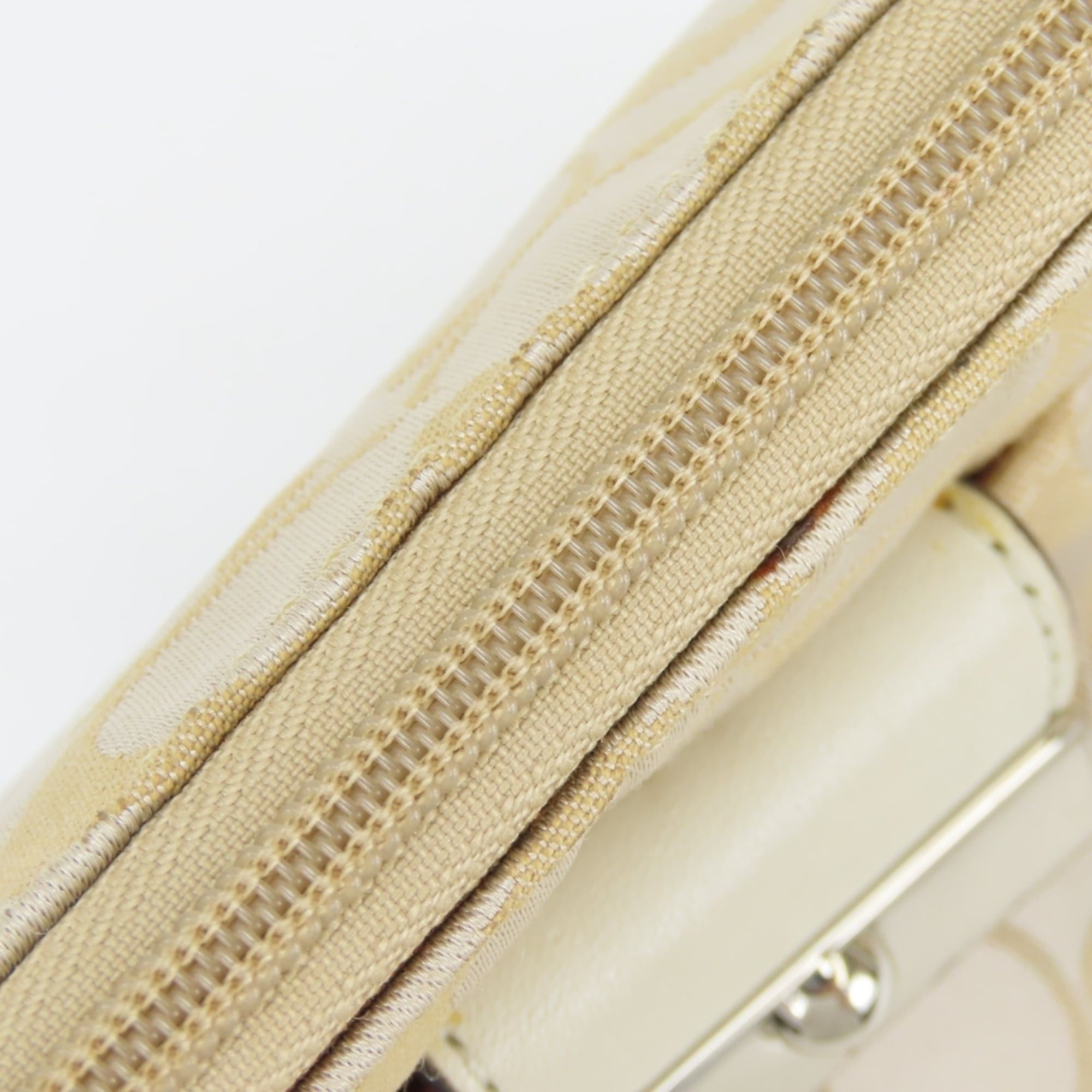 Coach Coach Shoulder Bag Signature 43740 Canvas Leather Gold Greige Women's COACH Size ONE SIZE - 23 Thumbnail