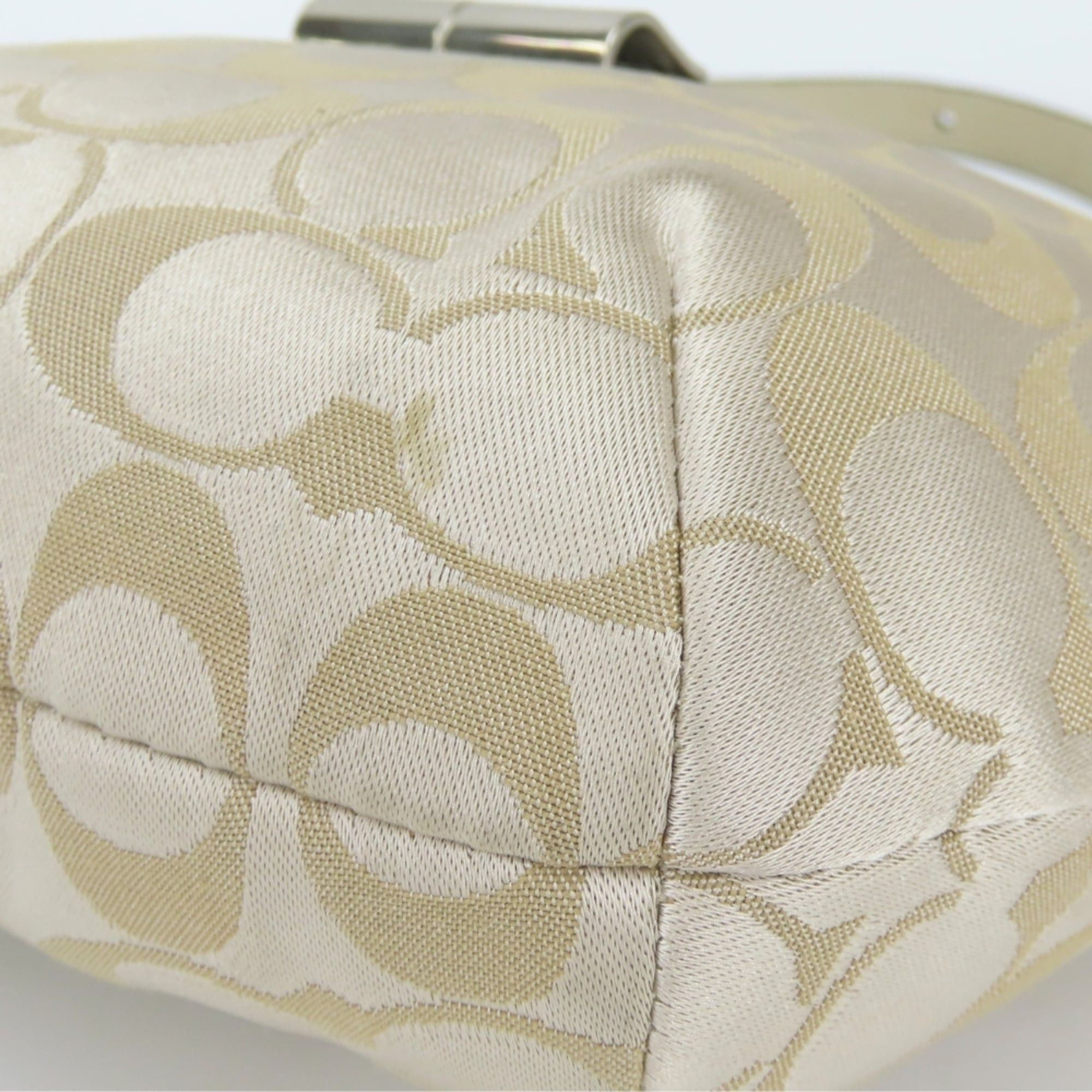 Coach Coach Shoulder Bag Signature 43740 Canvas Leather Gold Greige Women's COACH Size ONE SIZE - 9 Thumbnail