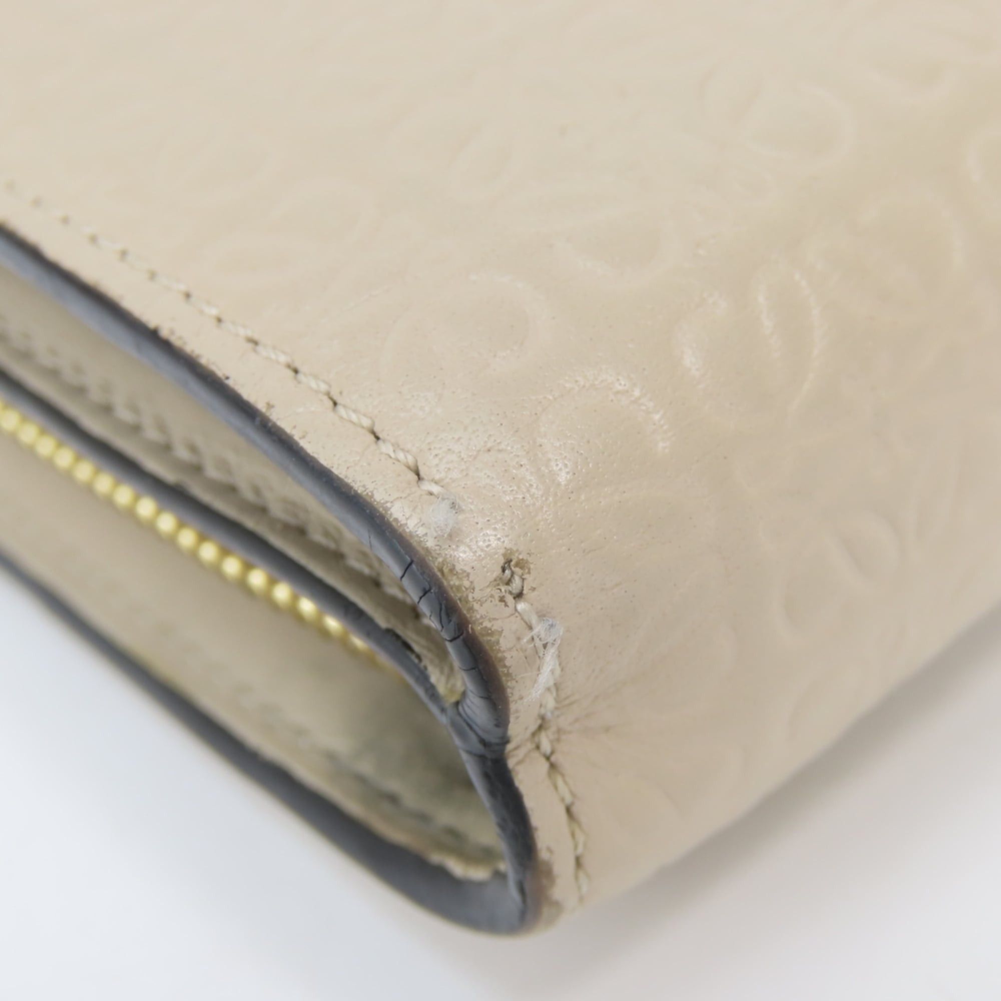 Loewe Loewe Bi-fold Wallet, Anagram Leather, Greige, Gold Hardware, Compact Women's LOEWE Size ONE SIZE - 5 Thumbnail